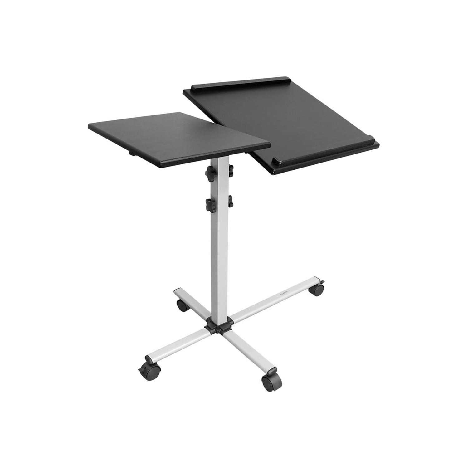 Mount-It! MI-7945 Rolling Laptop Tray And Projector Cart, 26inH x 24inW x 3inD, Black - Image 6