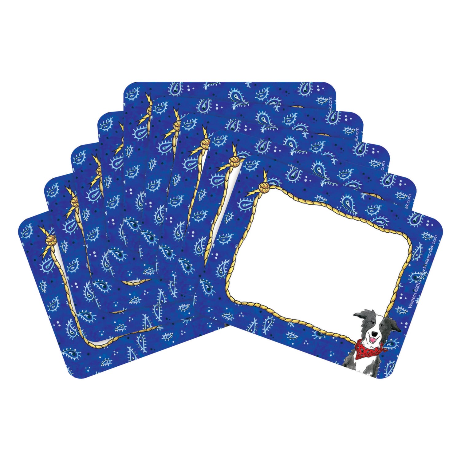 Barker Creek Name Tags, 2 -3/4 x 3 1/2", Western/Americana, 45 Name Tags Per Pack, Case Of 2 Packs - Image 4