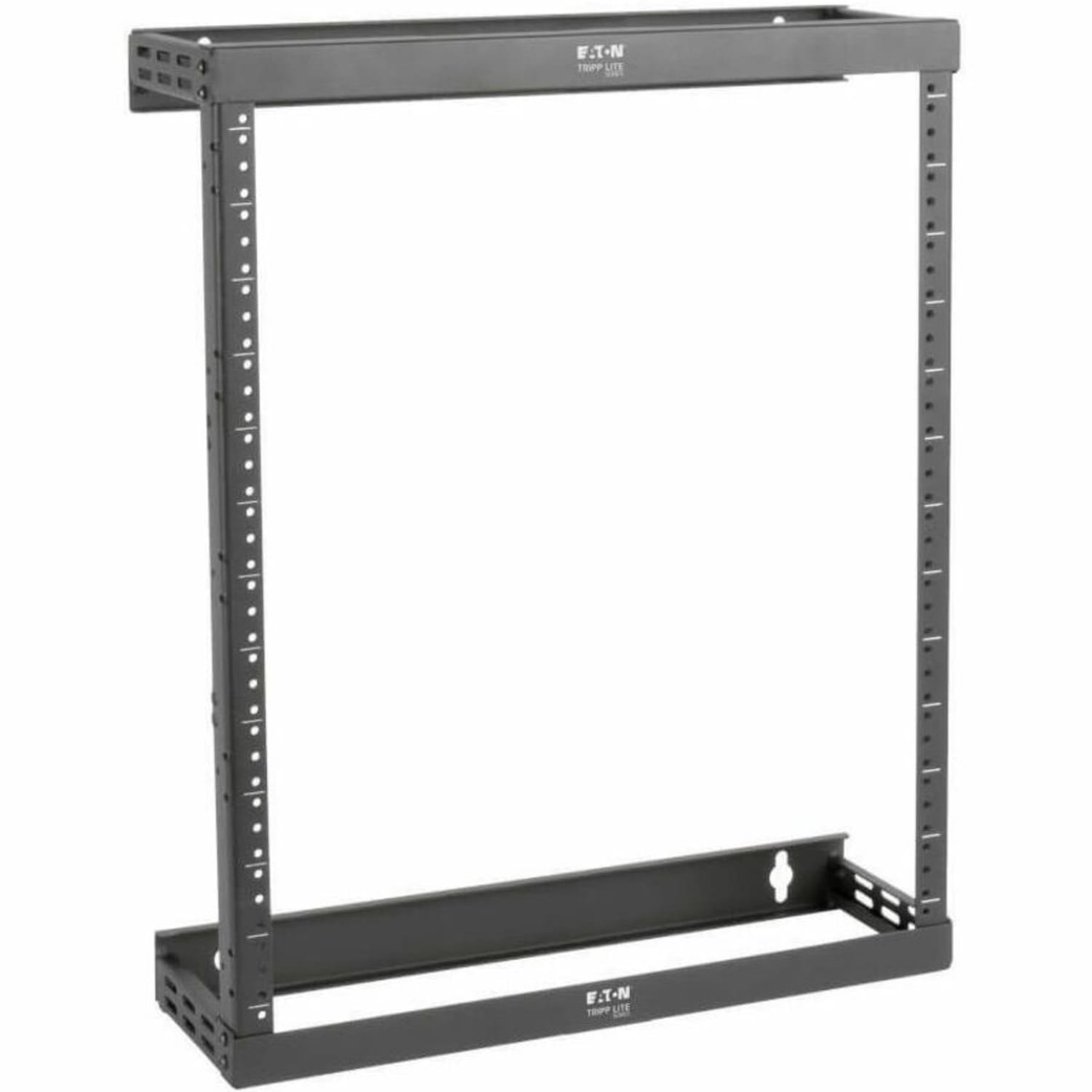 Eaton Tripp Lite Series SmartRack 8U/12U/22U Expandable Ultra Low-Profile Patch-D Wall-Mount 2-Post Open Frame Rack - Black Powder Coat - SRWO8U22SD - Image 3