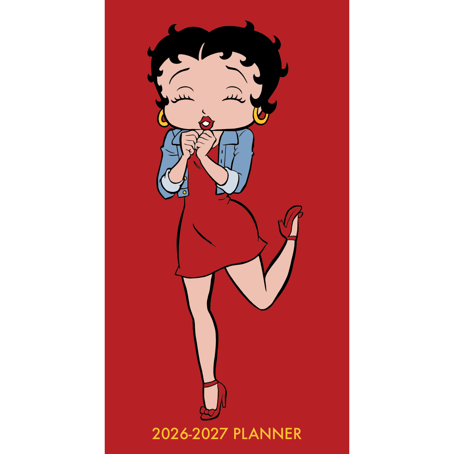 2026-2027 Willow Creek Press 2-Year Monthly Checkbook/Calendar, 3-1/2in x 6-1/2in, Betty Boop, January 2026 To December 2027, 56493