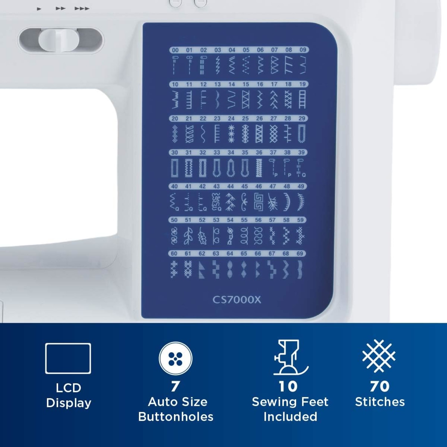 Brother CS7000X Electric Sewing Machine With 70 Built-In Stitches - Image 4