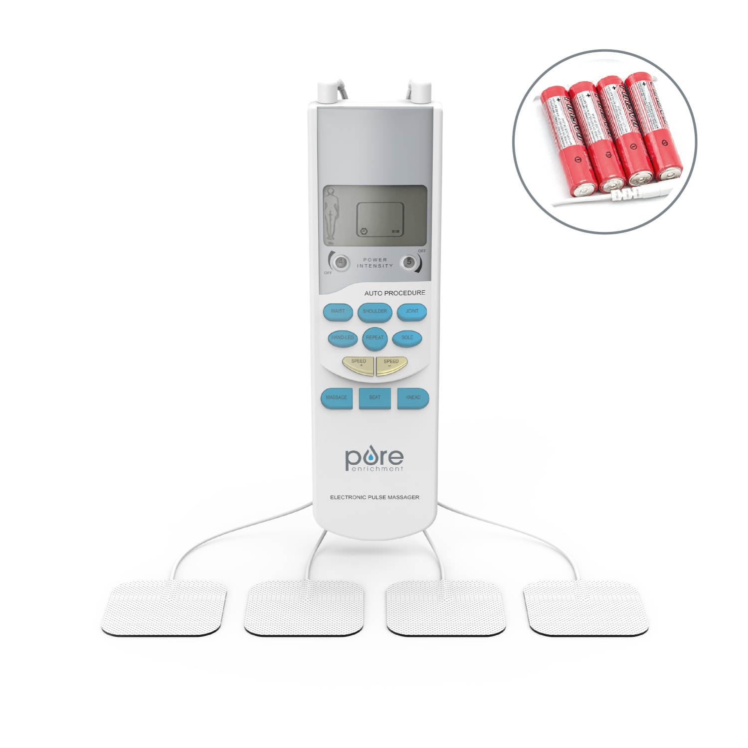 Pure Enrichment PurePulse TENS Electronic Pulse Stimulator, White - Image 3