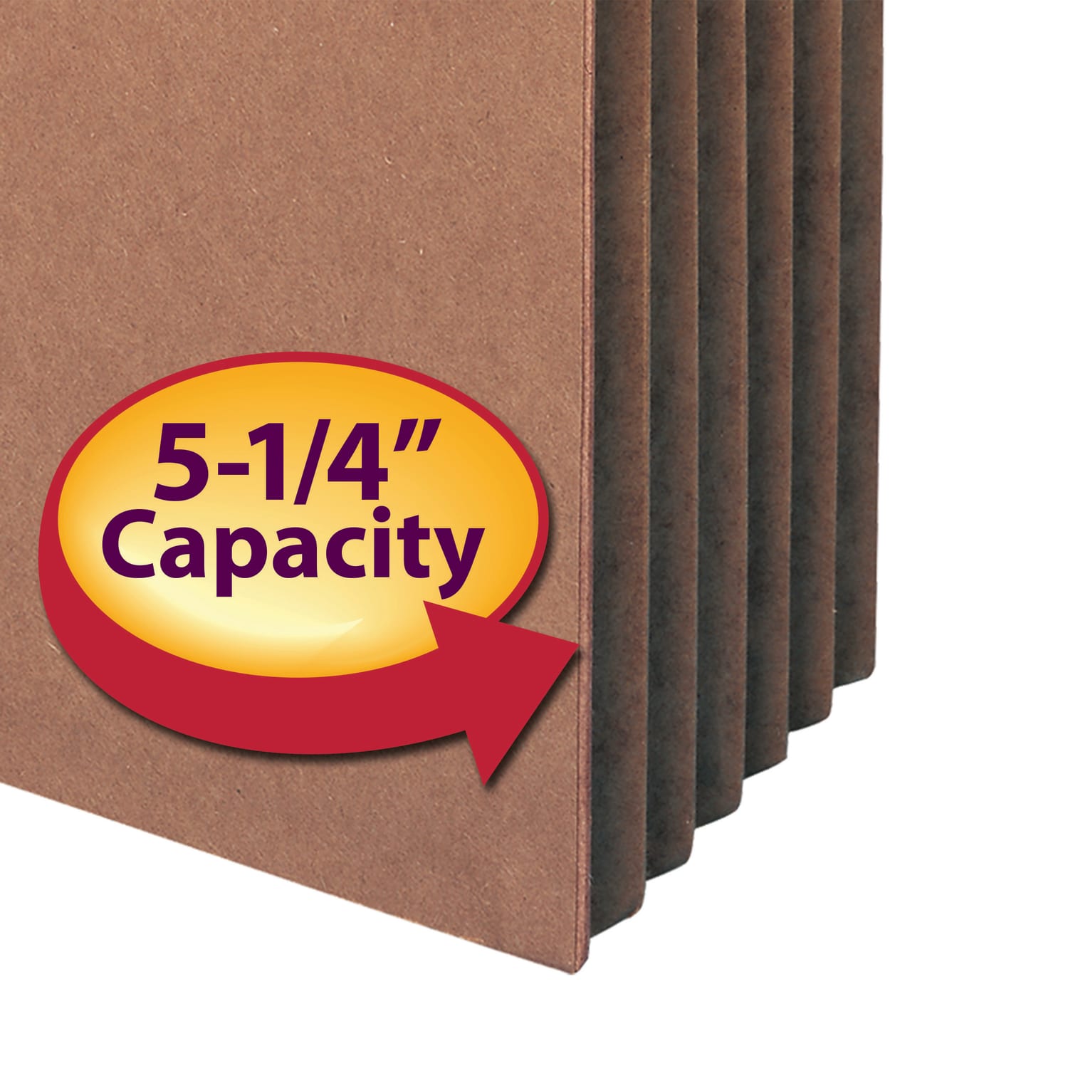 Smead Expanding File Pocket With Tear Resistant Gusset, Legal Size, 5 1/4in Expansion, 100% Recycled, Redrope, Box Of 10 - Image 4