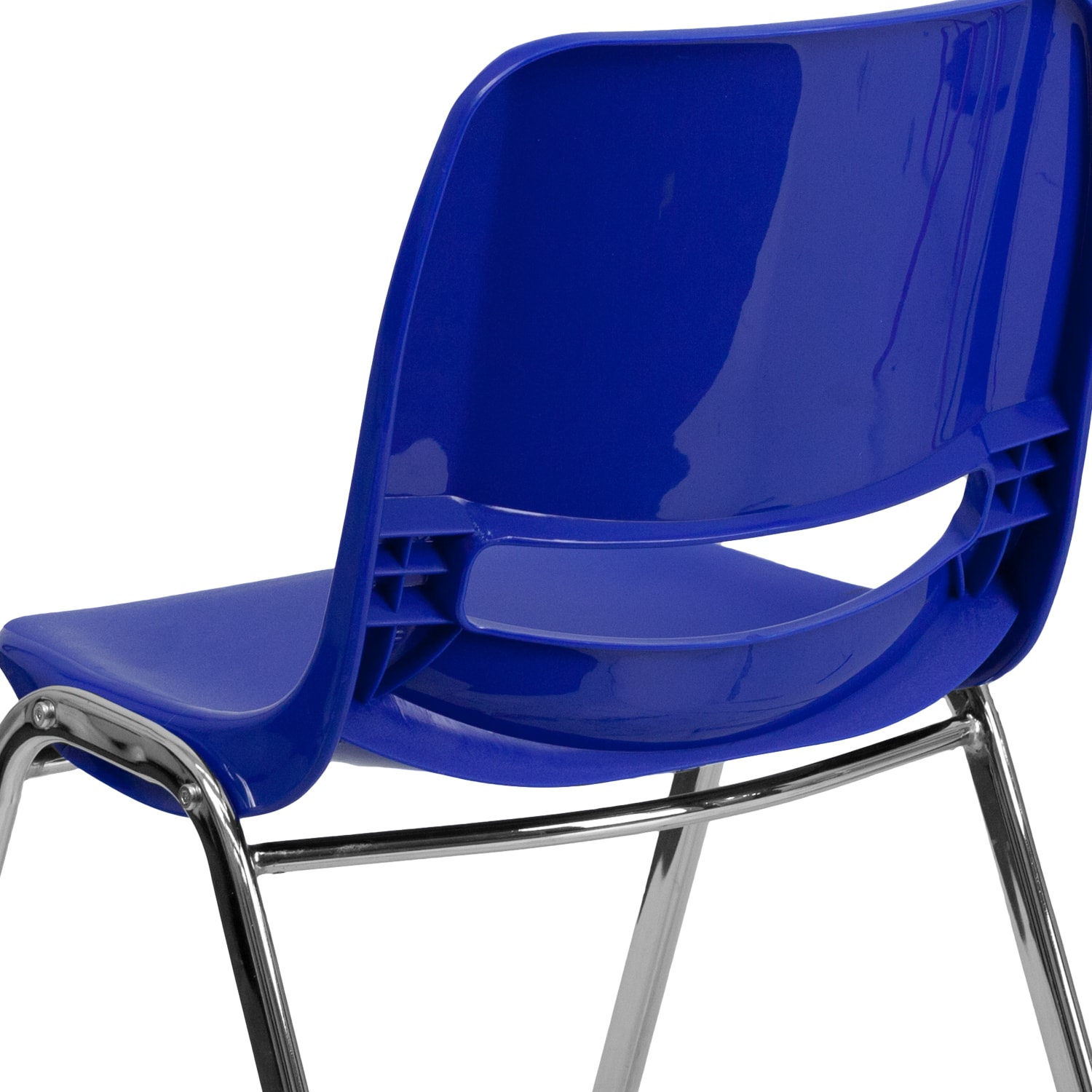 Flash Furniture HERCULES Series 661lb Capacity Ergonomic Shell Stack Chair 16in Seat Height NavyChrome PopularChairscom Flash Furniture HERCULES Series 661 lb Capacity Ergonomic Shell Stack Chair 16in Seat Height NavyChrome PopularChairscom