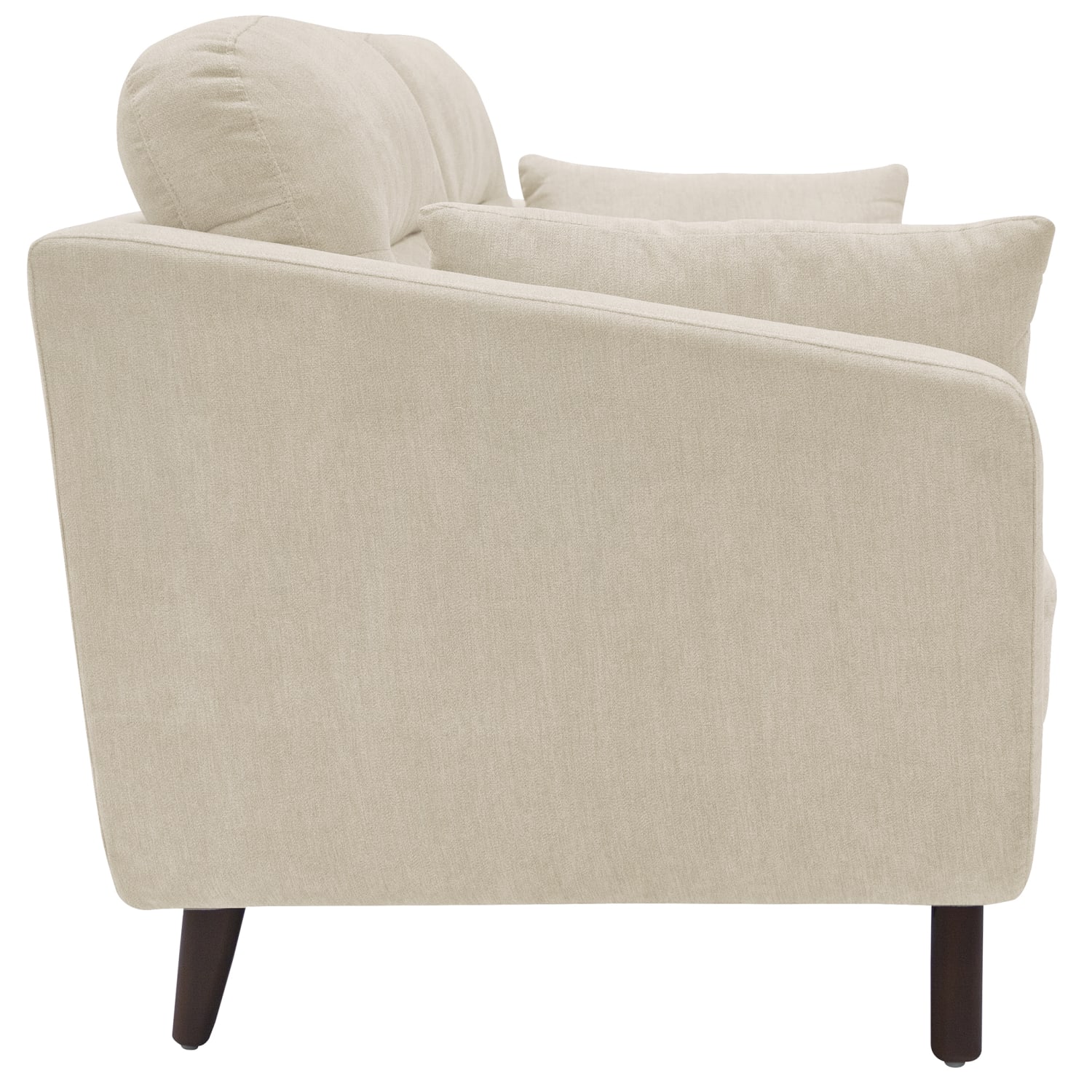 Elle Decor Chloe Mid-Century Modern Sofa, Beige/Chestnut - Image 4