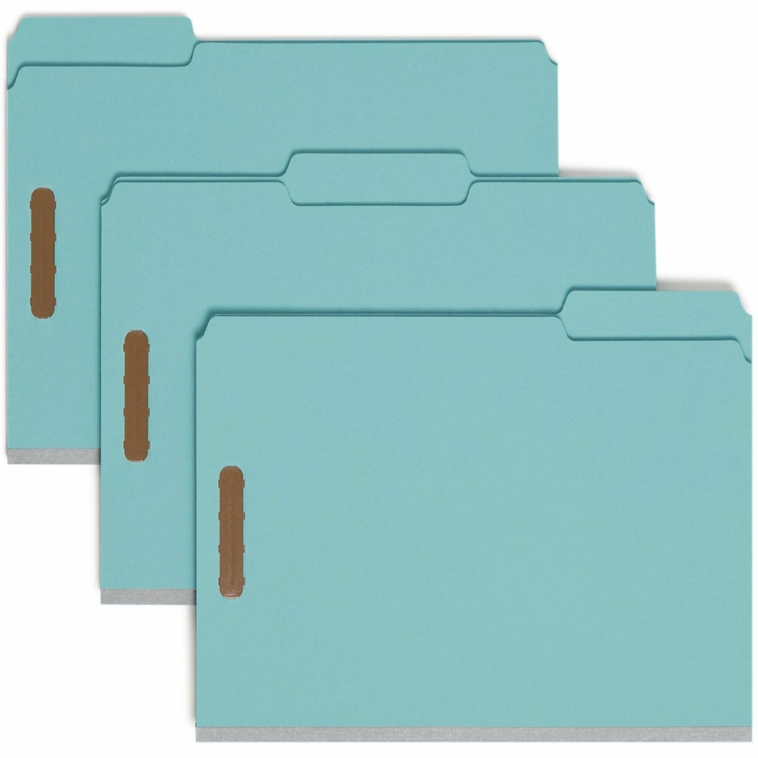 Smead Pressboard Fastener Folders, 2in Expansion, 8 1/2in x 11in, Letter, 100% Recycled, Blue, Box of 25 - Image 3
