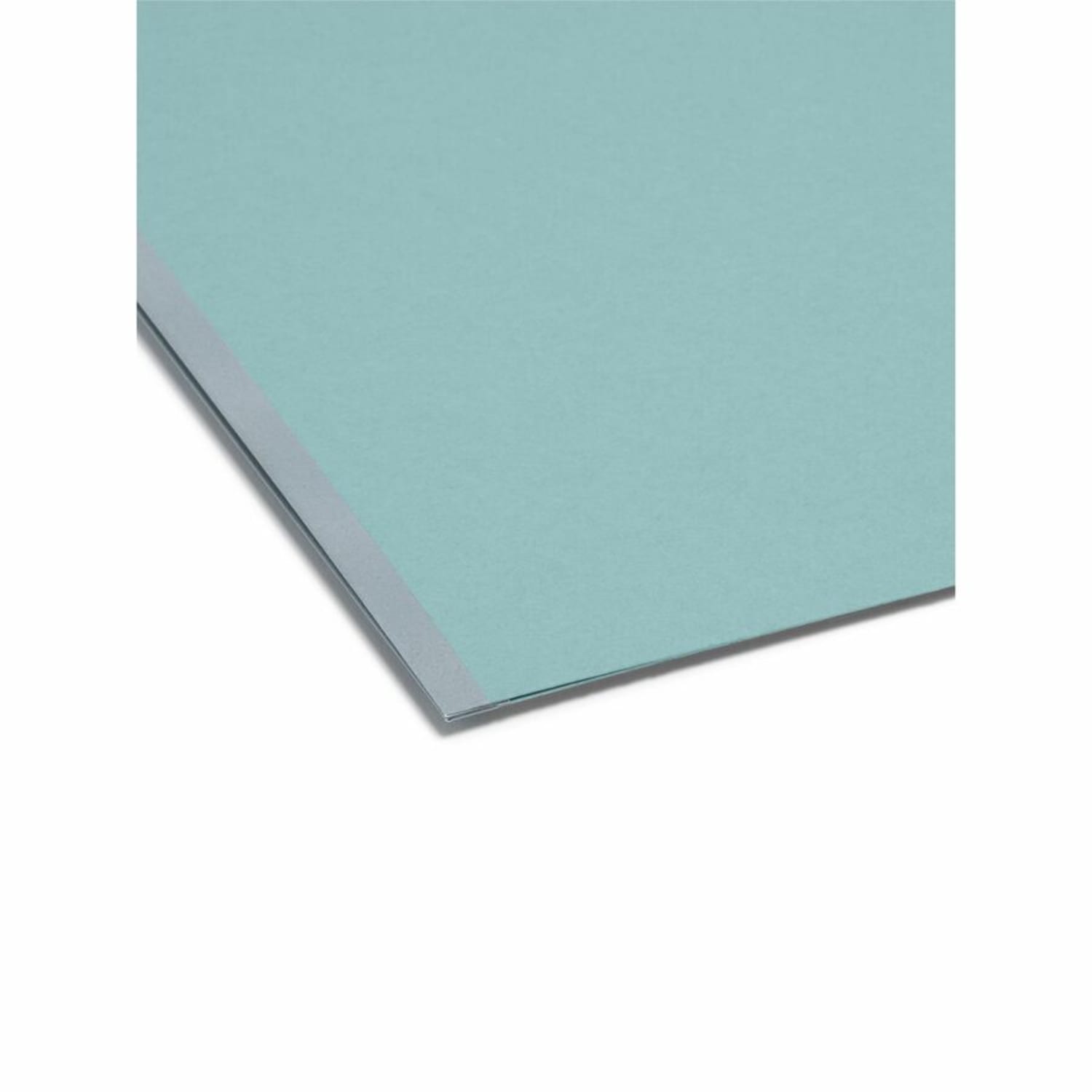 Smead Pressboard Fastener Folders, 2in Expansion, 8 1/2in x 11in, Letter, 100% Recycled, Blue, Box of 25 - Image 5