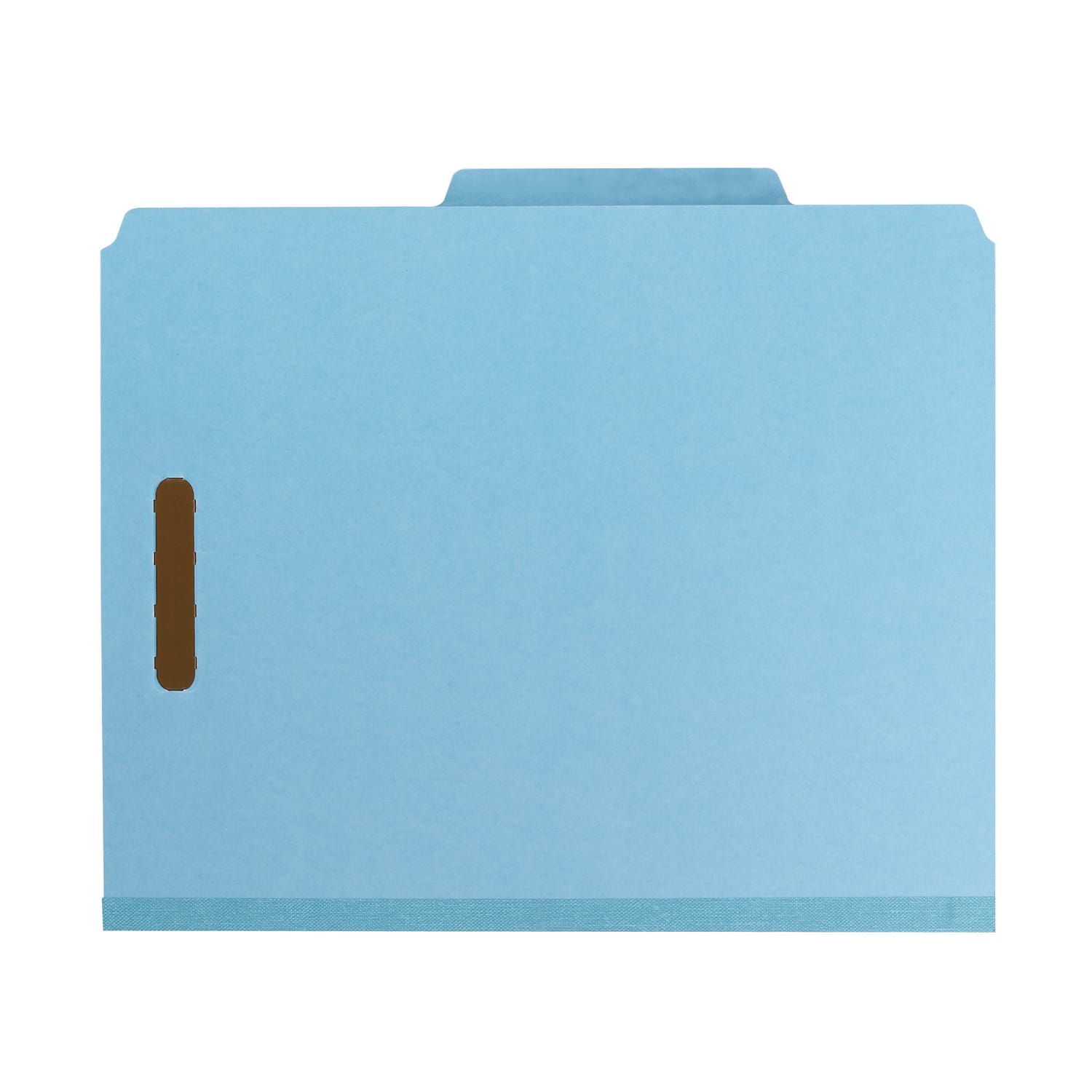 Smead Pressboard Classification Folders, 3 Dividers, Letter Size, 100% Recycled, Blue, Box Of 10 - Image 5