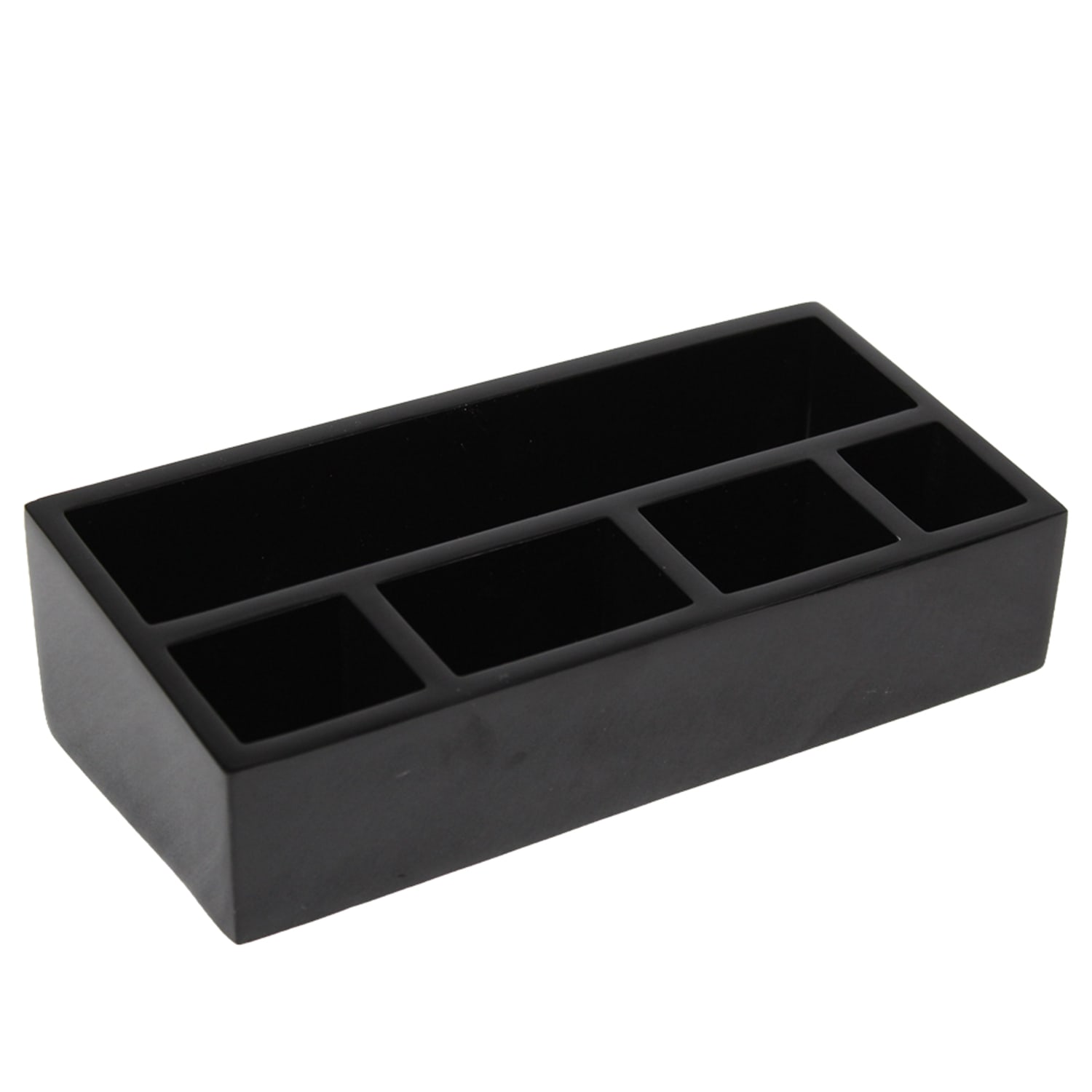 Hospitality Source Coffee Caddie Trays, 9-1/4in x 2-3/8in x 4-1/4in, Black, Set Of 8 Trays - Image 3