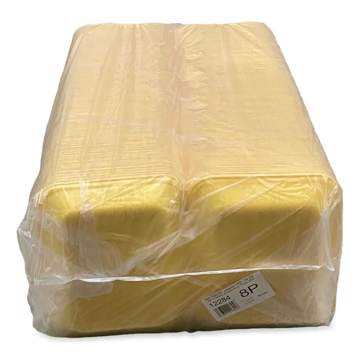 GEN Meat Trays, #8P, 8-7/8inH x 10-13/16inW x 1-1/2inD, Yellow, Pack Of 200 Trays - Image 4