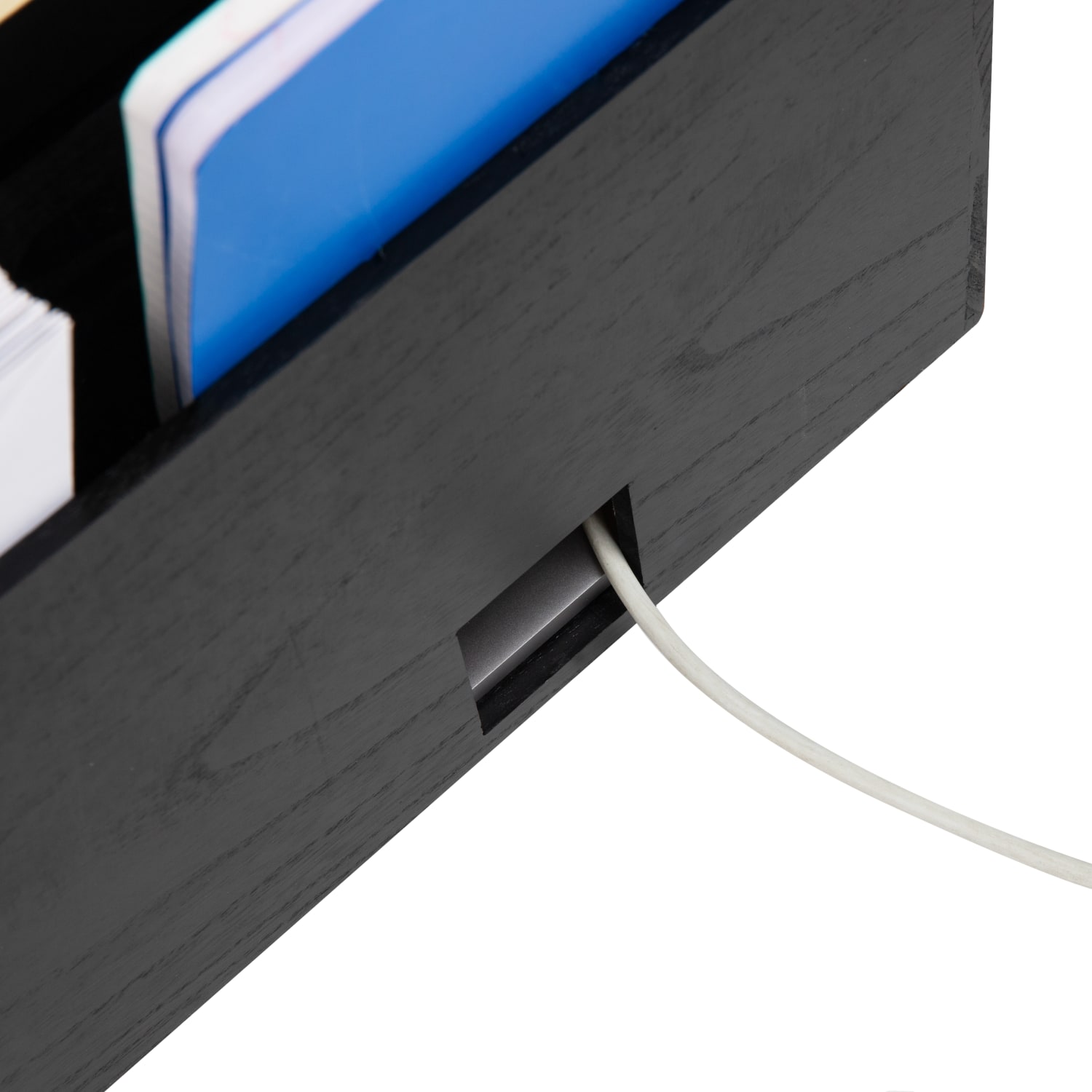 Mind Reader Desk Organizer, 8-1/2inH x 9-1/2inW x 16-1/4inD, Black - Image 5