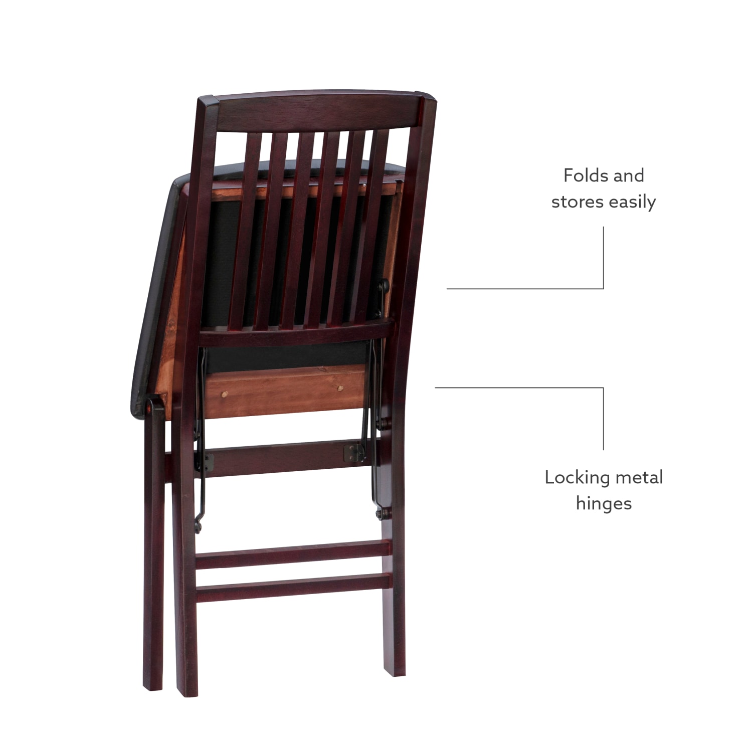 Linon Triena Faux Leather Folding Chairs Dark BrownEspresso Set Of 2 Chairs PopularChairscom Linon Triena Faux Leather Folding Chairs Dark BrownEspresso Set Of 2 Chairs PopularChairscom