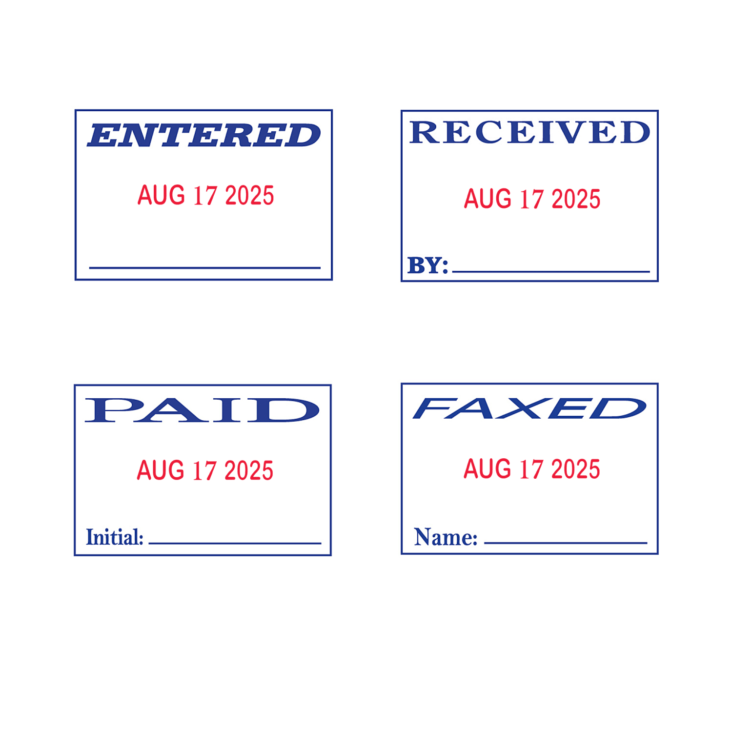 2000 PLUS Date 12 Message Dater Stamp Self-Inking 12-in-1 Standard Duty Date  Message Dater Stamp - 11029 - Image 3