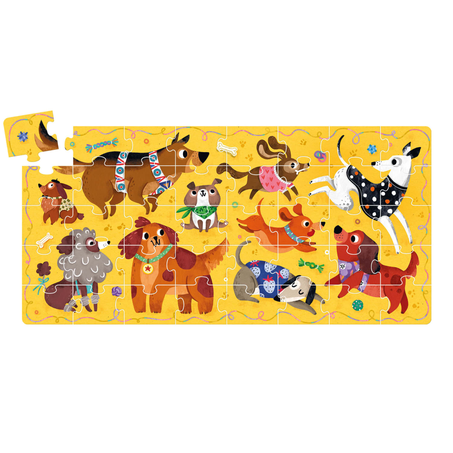Banana Panda I Love Puzzle, Dogs, Ages 3+ - Image 3