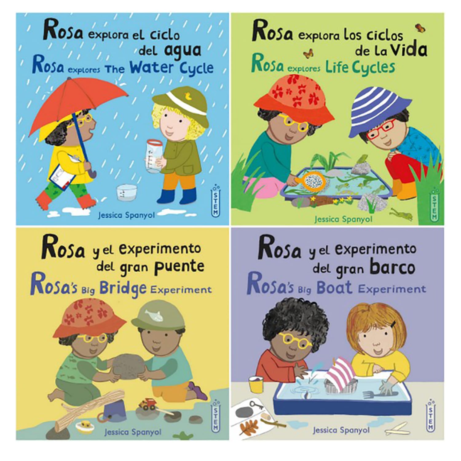 Childs Play Books Rosas Workshop Set 1 & 2, Bilingual Spanish/English, Set Of 8 Books - Image 4