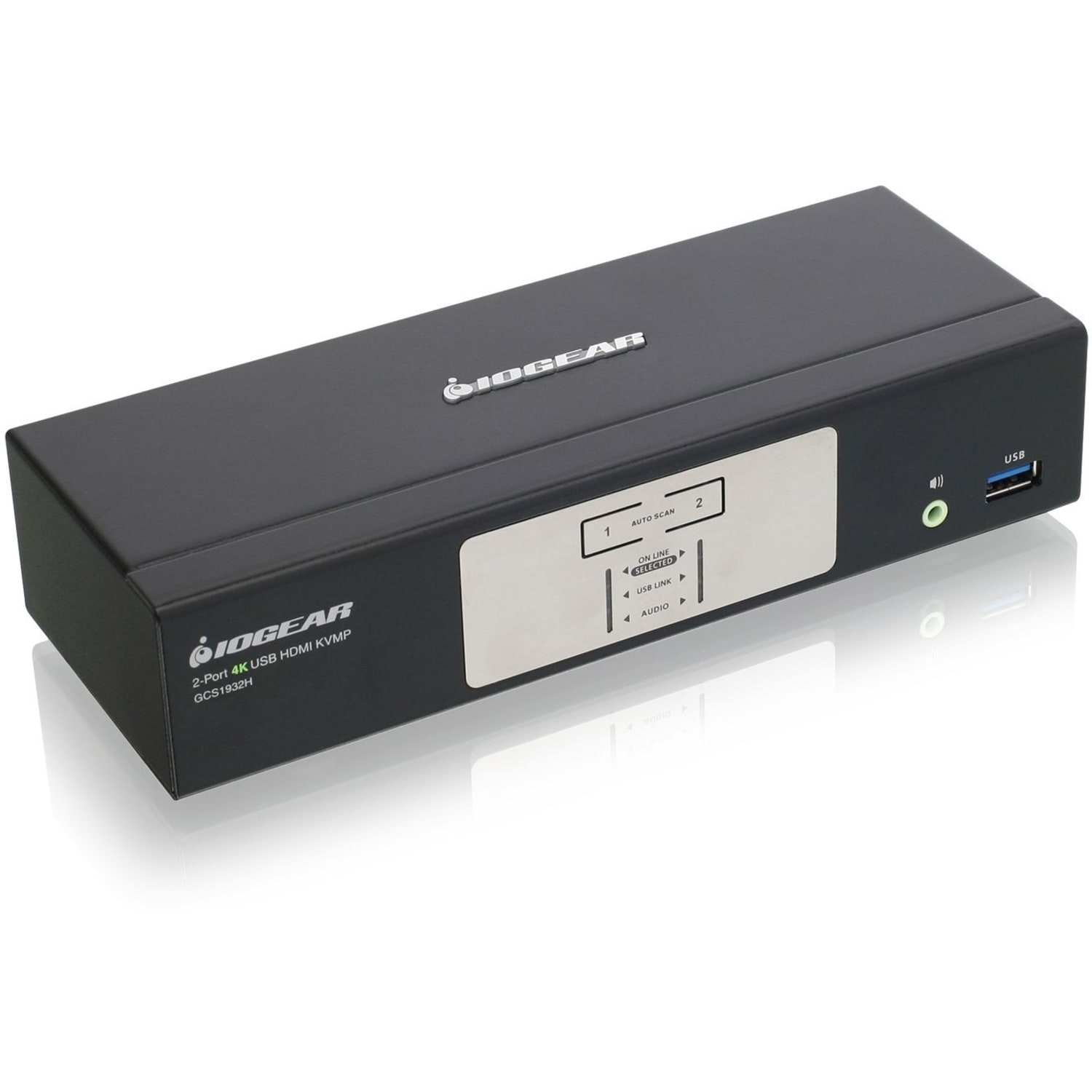 IOGEAR 2-Port 4K KVMP Switch with HDMI Connection, USB 3.0 Hub, and Audio (TAA) - 2 Computer(s) - 1 Local User(s) - 4096 x 2160 - 5 x USB - 3 x HDMI - TAA Compliant - Image 4