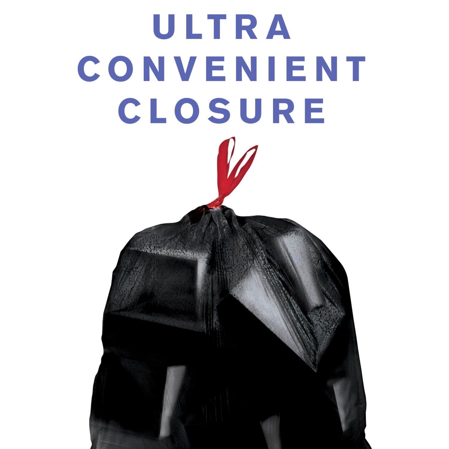 Highmark Large Drawstring Trash Bags, 30 Gallon, Black, Box Of 25 - Image 5