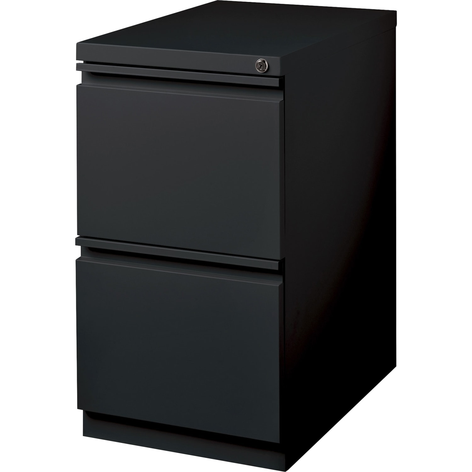 Lorell 19-7/8inD Vertical 2-Drawer Mobile Pedestal File Cabinet, Black - Image 5
