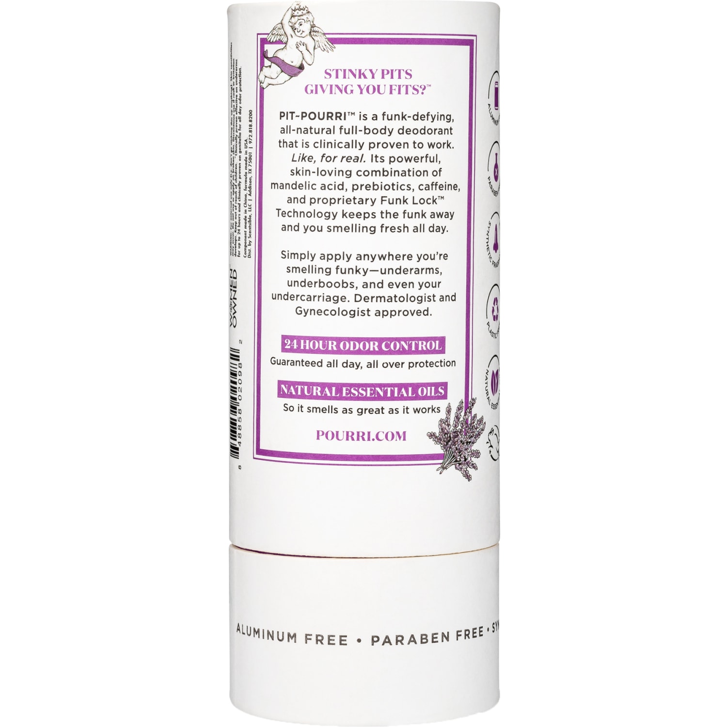 Poo-Pourri Pit-Pourri Natural Deodorant, Lavender Sage, 2 Oz, Pack Of 6 - Image 4