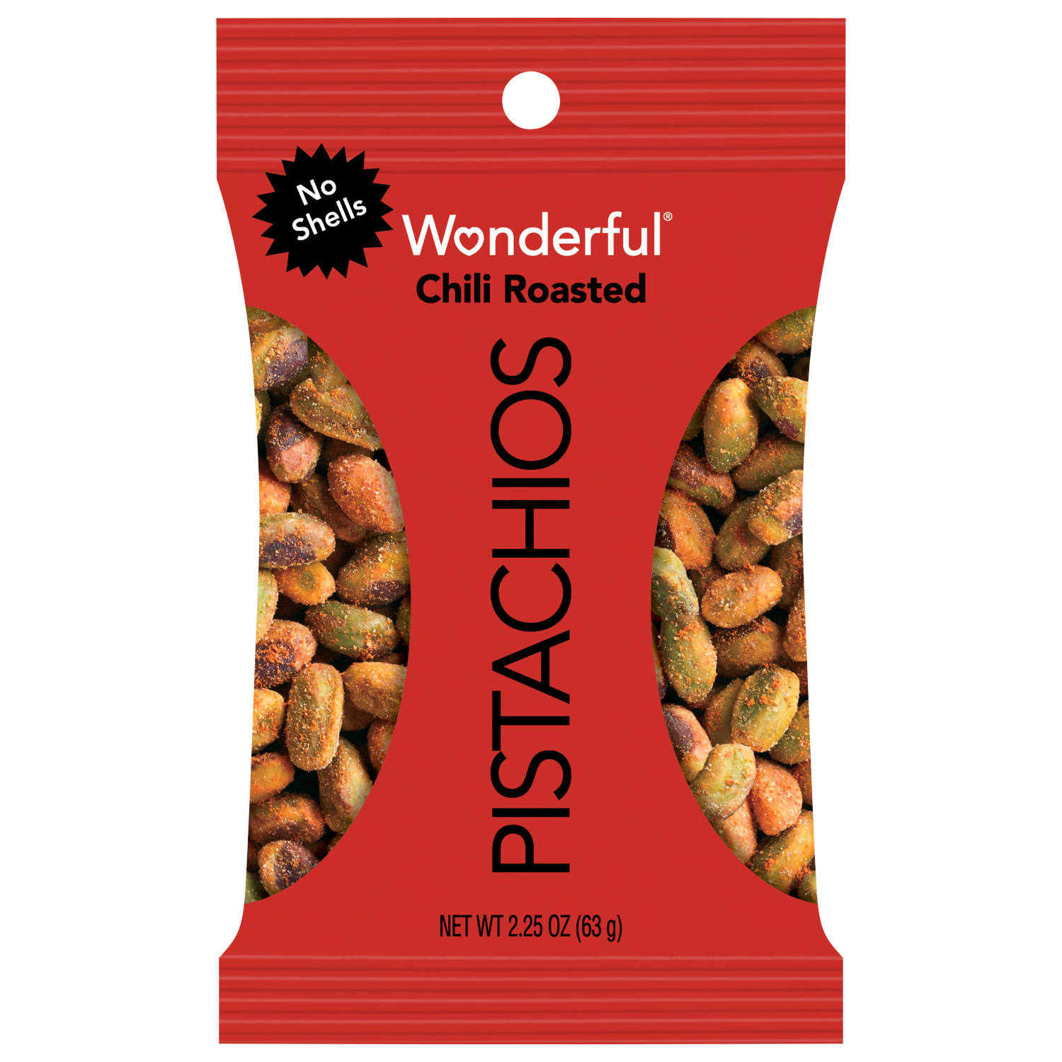 Wonderful Pistachios No-Shell Chili-Roasted Pistachios, 2.25 Oz, Box Of 8 Bags - Image 3