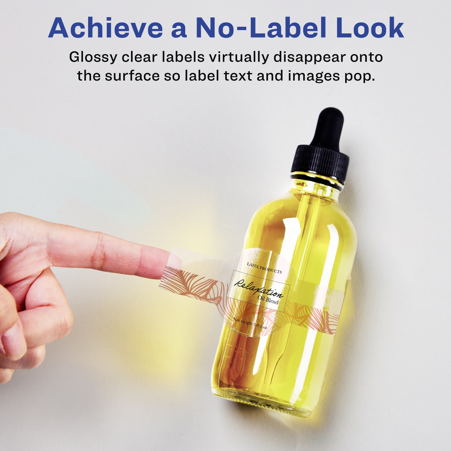 Avery Glossy Permanent Labels With Sure Feed, 94117-CGF10, Cigar, 2-3/8in x 8in, Clear, Pack Of 30 - Image 3