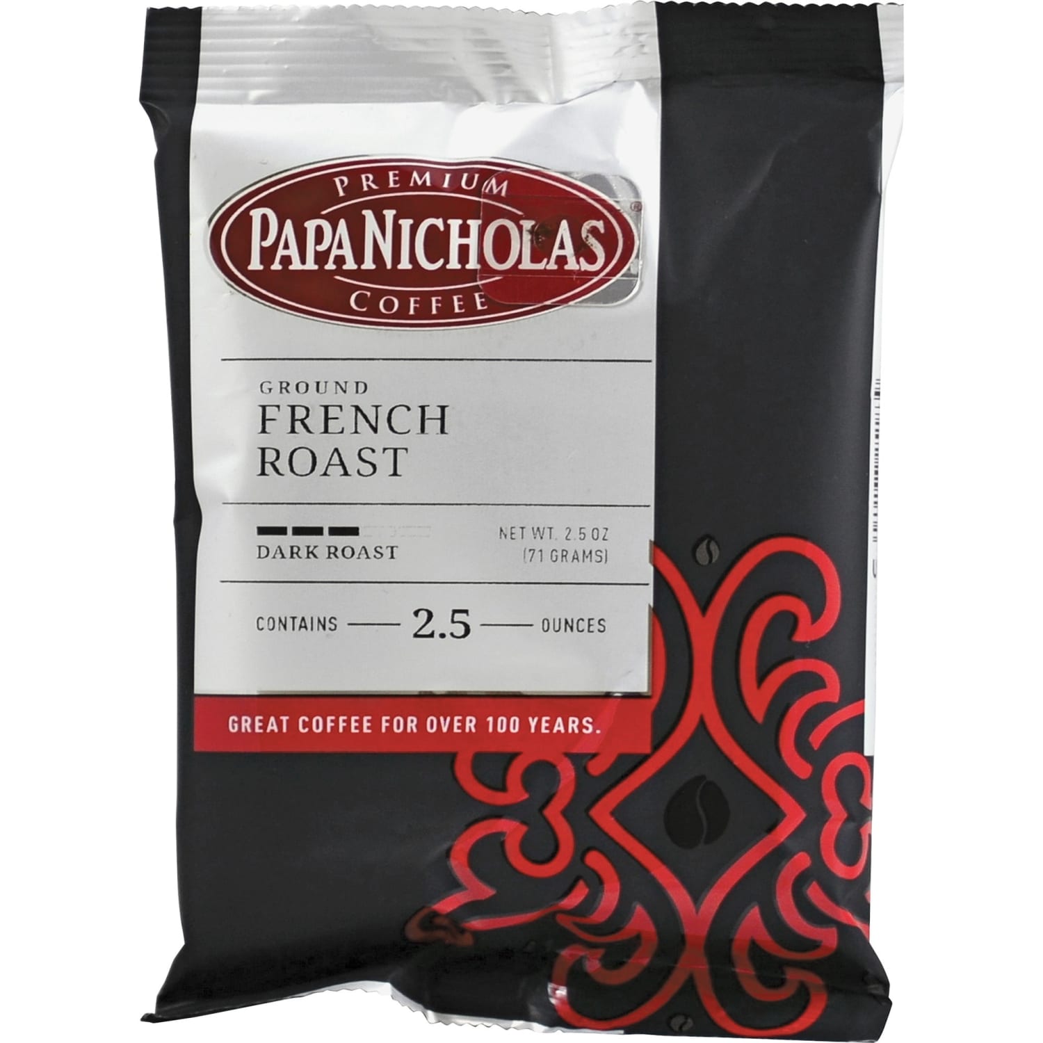 PapaNicholas Coffee French Roast Coffee Packets, 2.5 oz, Pack Of 18 - Image 3