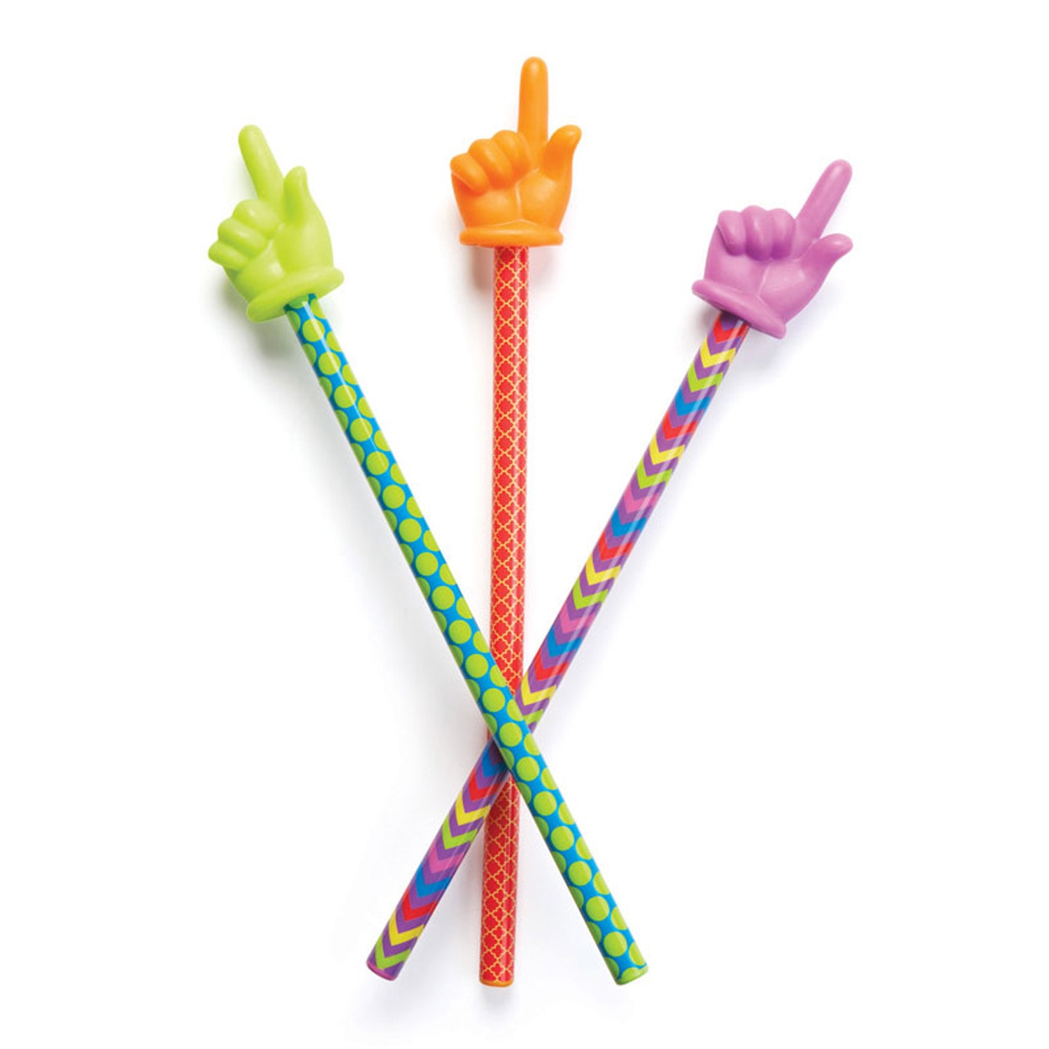Learning Resources Patterned Hand Pointers, 15in, Multicolor, Pack Of 3