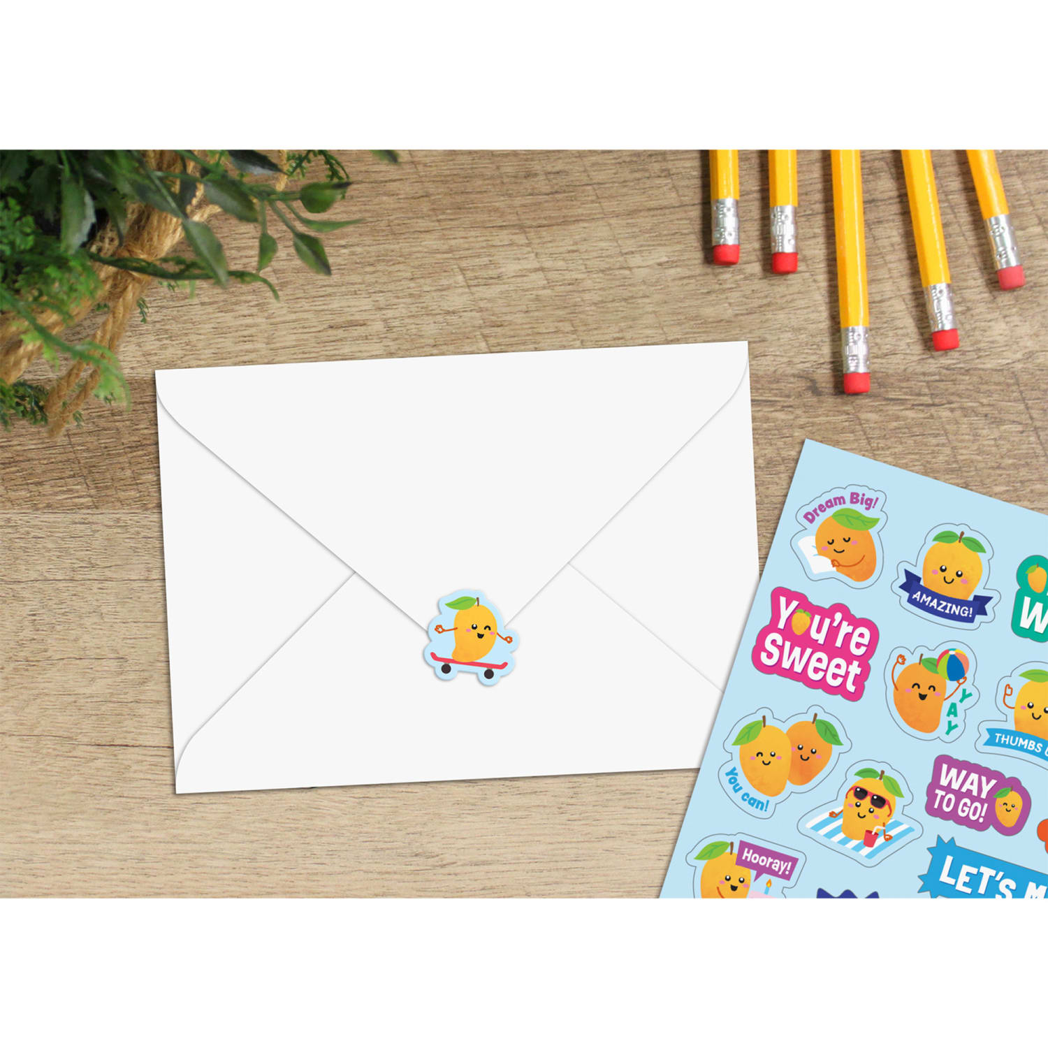 Teacher Created Resources Smelly Stickers, Mango, 126 Per Pack, Set Of 6 Packs - Image 5