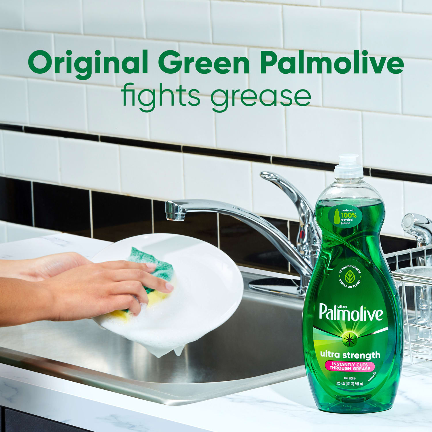 Palmolive Ultra Strength Liquid Dishwashing Soap, 20 Oz Bottle - Image 3