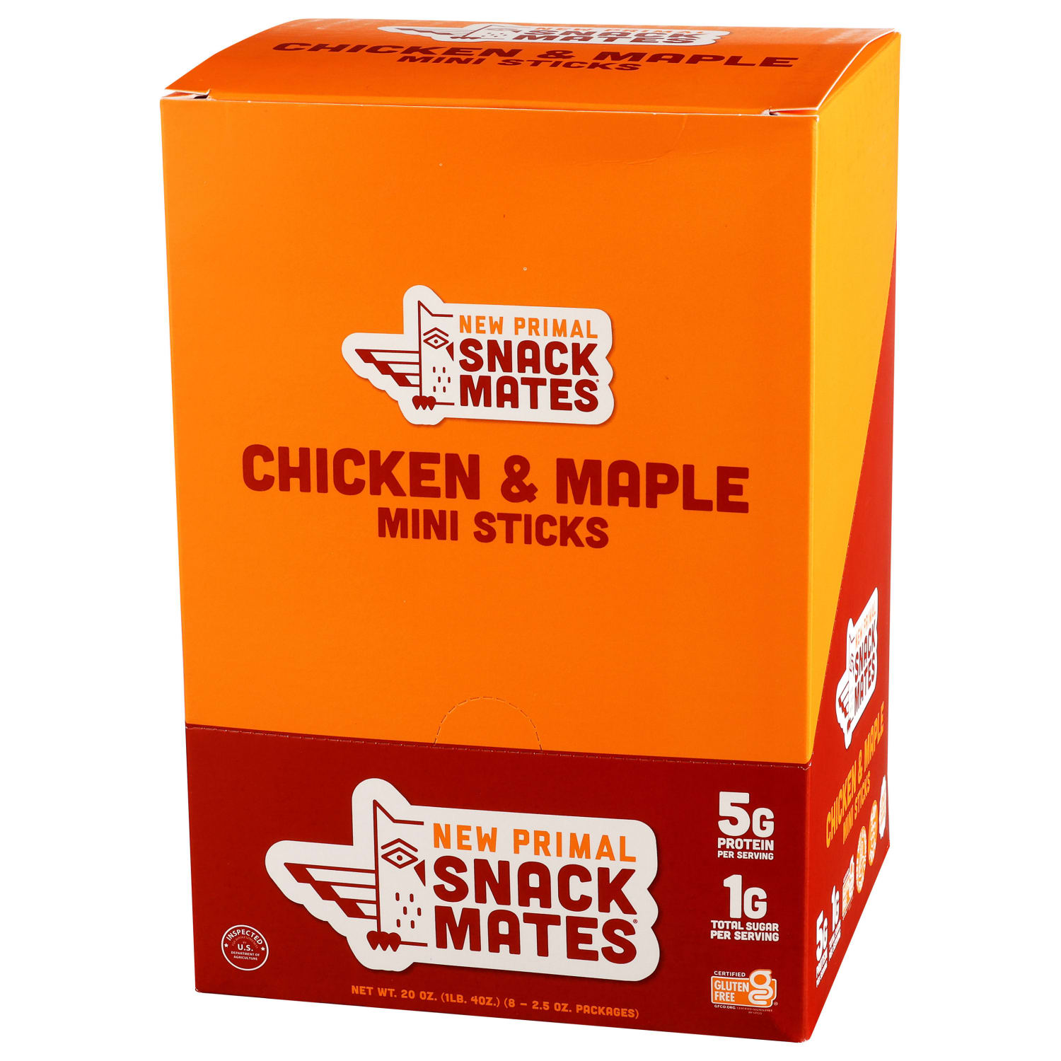 The New Primal Chicken & Maple Snack Mates Kids Sticks, 2.5 Oz, Total Qty 8 - Image 4