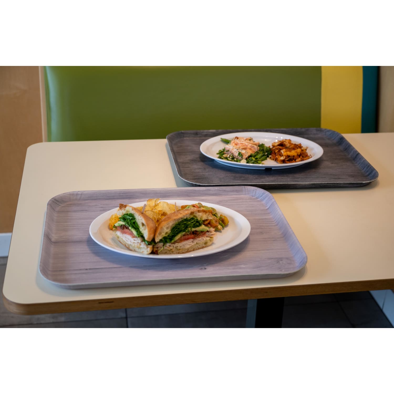 Cambro Rectangular Decor Series Camtrays, 7/8in x 14-1/16in, Stone Gray, Set Of 12 Trays - Image 5