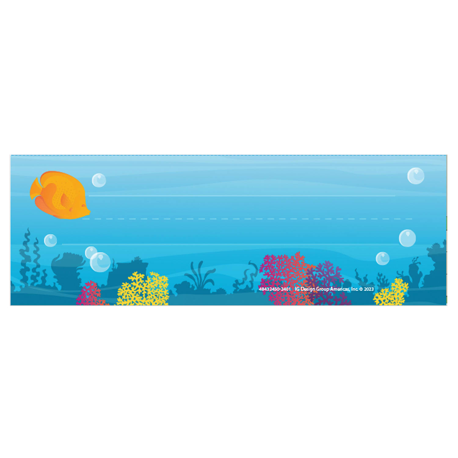 Eureka Tented Name Plates, 9-5/8in x 6-1/2in, Seas The Day, 36 Name Plates Per Pack, Bundle Of 6 Packs - Image 3
