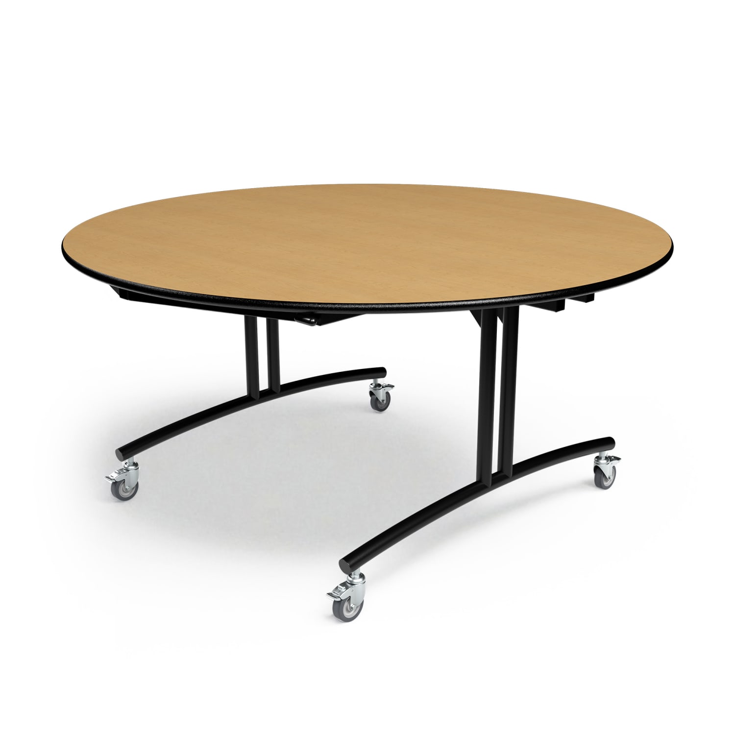 Palmer Hamilton PHlip Mobile Flip Top Multipurpose Table, 30in x 60in, Fusion Maple - Image 4