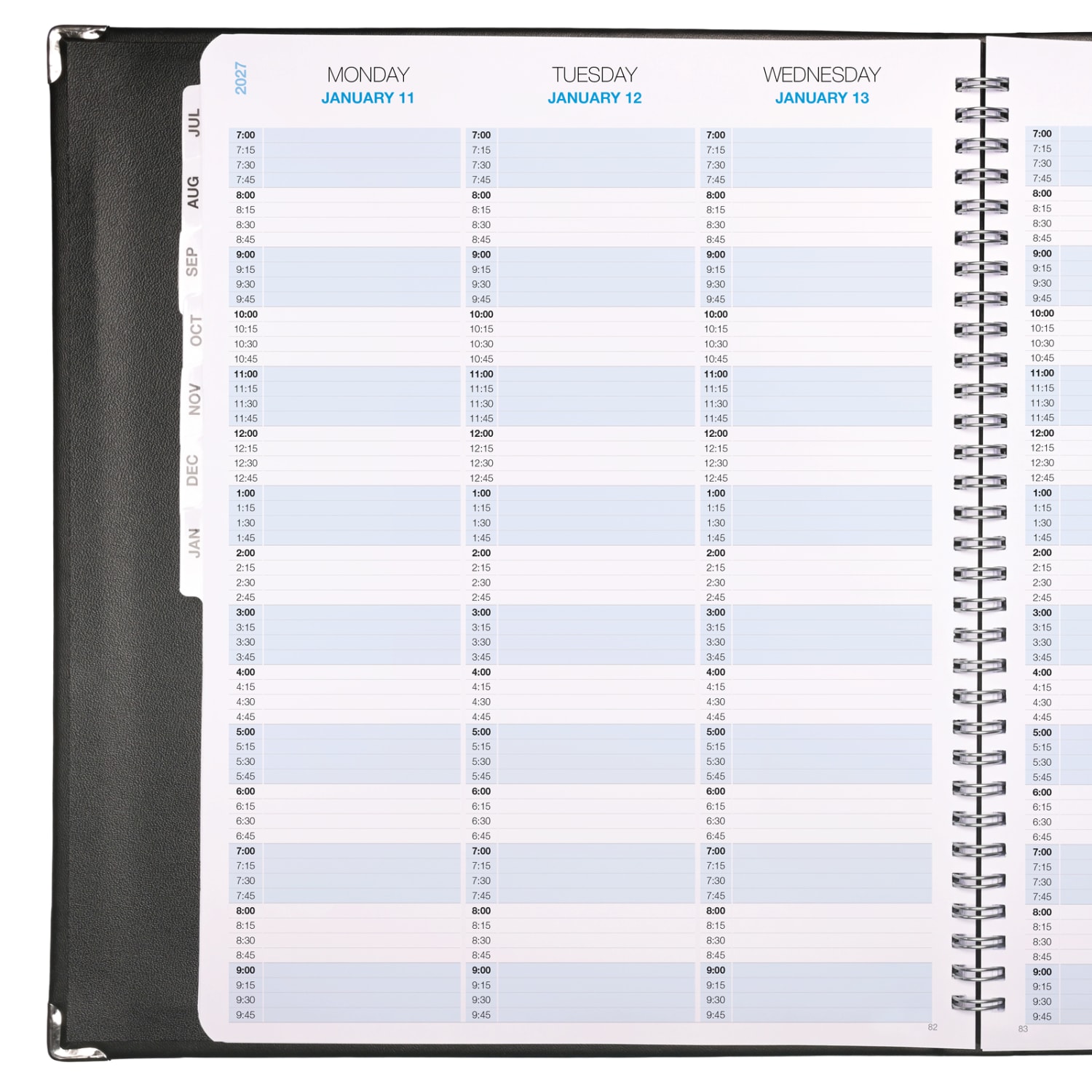 2026-2027 Excello Brands 8.5in x 11in Academic Year Executive Appointment Planner, Weekly/Monthly, 12 Month, Black - Image 4