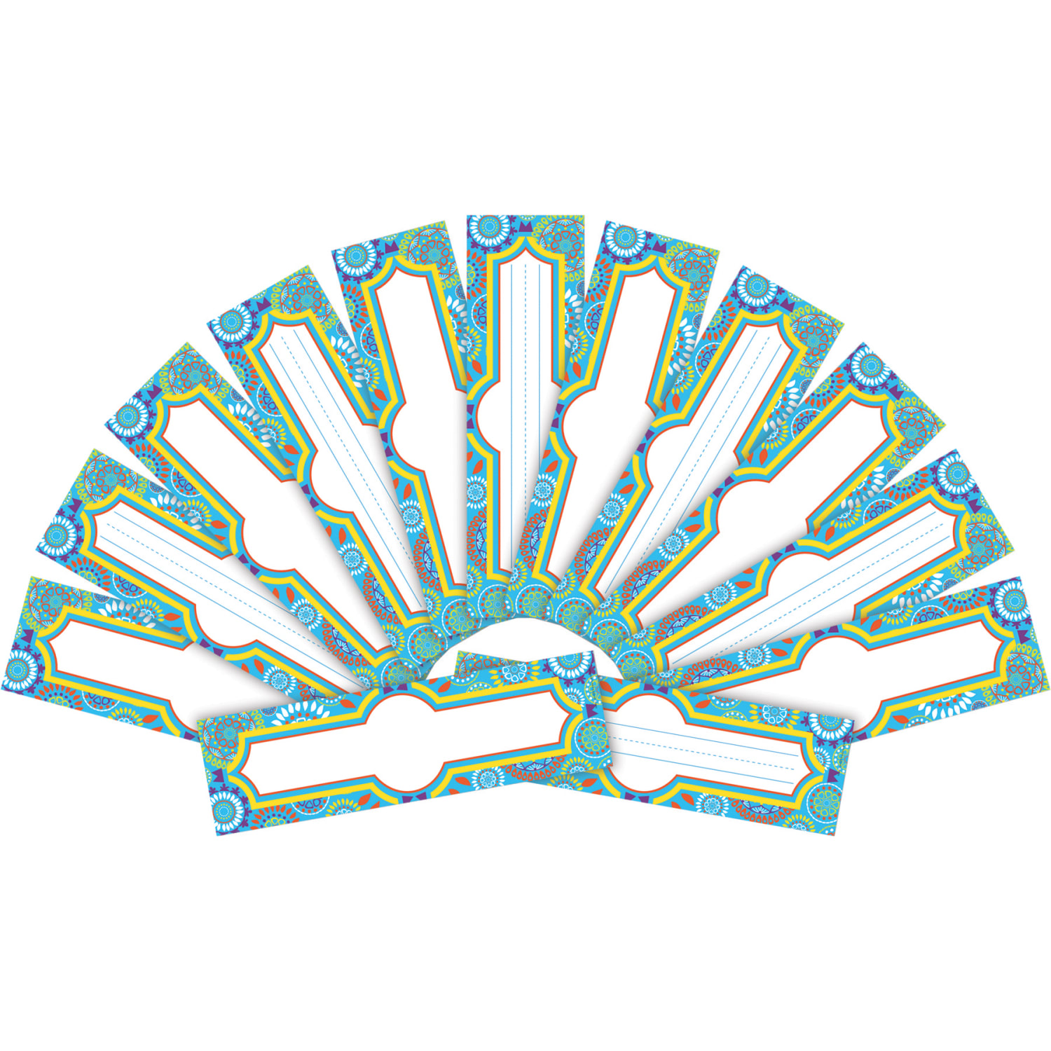 Barker Creek Double-Sided Name Plates, 12in x 3 1/2in, Moroccan, Pack Of 72 Name Plates - Image 3