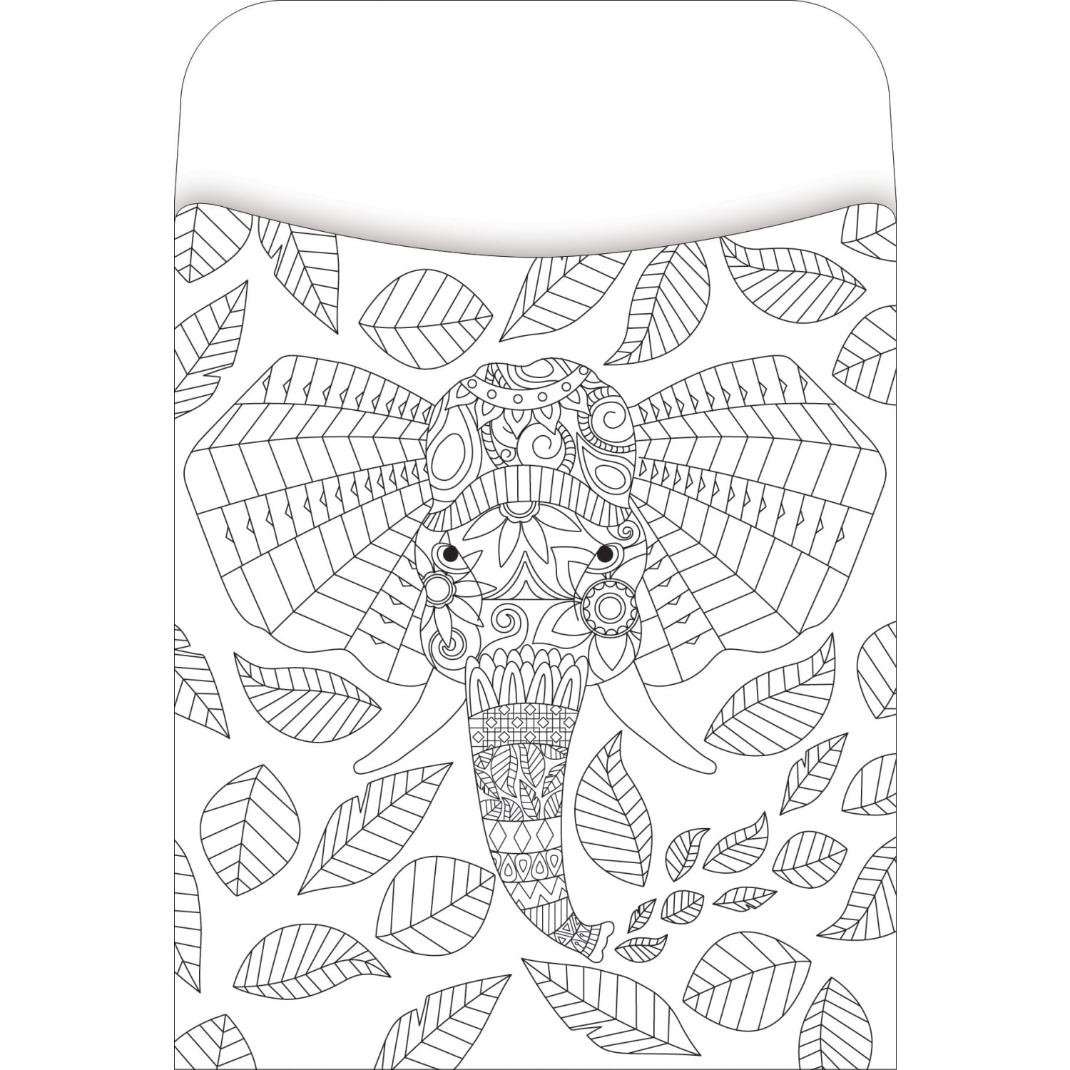 Barker Creek Peel & Stick Library Pockets, 3in x 5in, Color Me Bohemian Animals, Pack Of 60 Pockets - Image 3