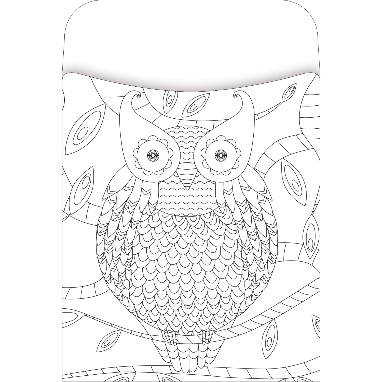 Barker Creek Peel & Stick Library Pockets, 3in x 5in, Color Me Bohemian Animals, Pack Of 60 Pockets - Image 4