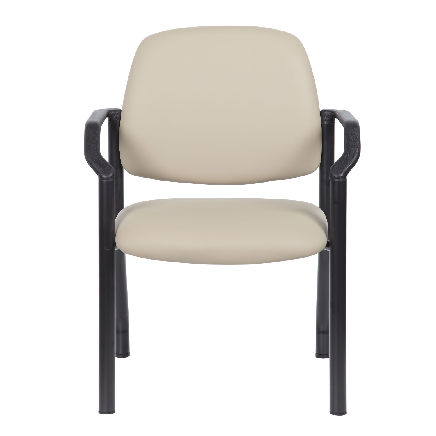 Boss Office Products Mid-Back Guest Chair With Arms, Beige - Image 4