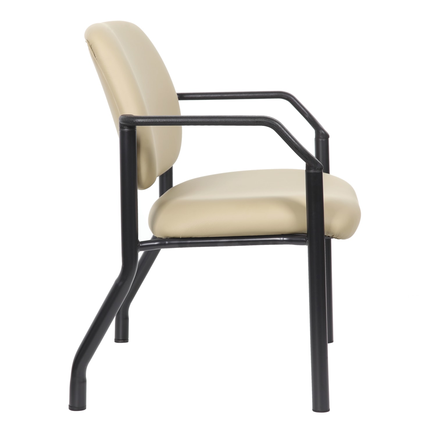 Boss Office Products MidBack Guest Chair With Arms Heavy Duty Beige PopularChairscom Boss Office Products Mid Back Guest Chair With Arms Heavy Duty Beige PopularChairscom