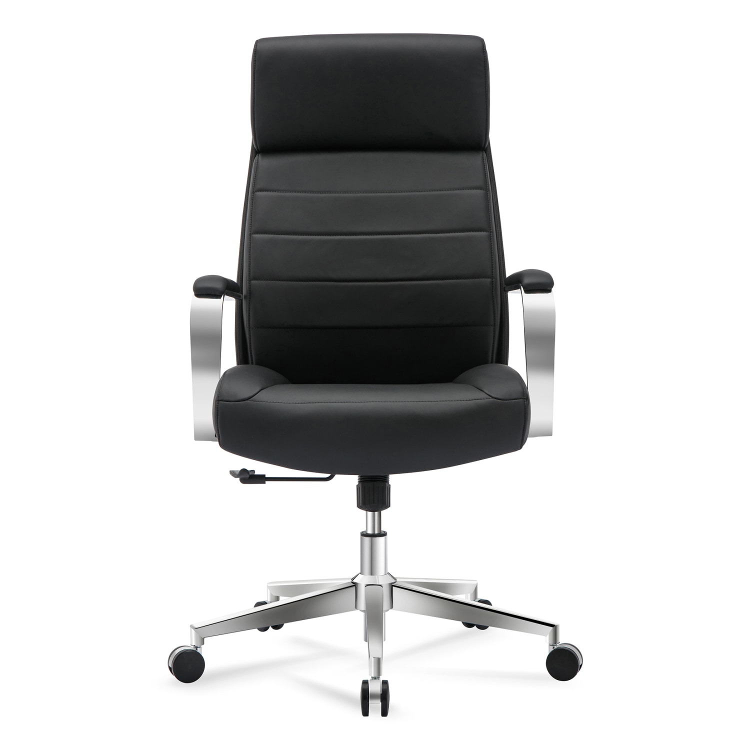 Realspace Modern Comfort Modee Vegan Leather High-Back Executive Office Chair, Black/Chrome, BIFMA Compliant - Image 8