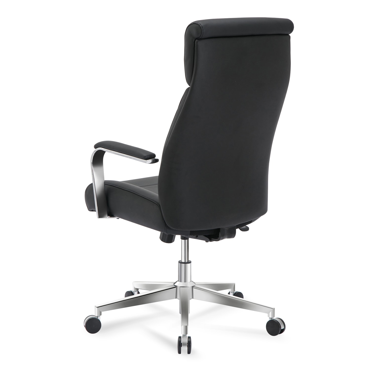 Realspace Modern Comfort Modee Vegan Leather High-Back Executive Office Chair, Black/Chrome, BIFMA Compliant - Image 11