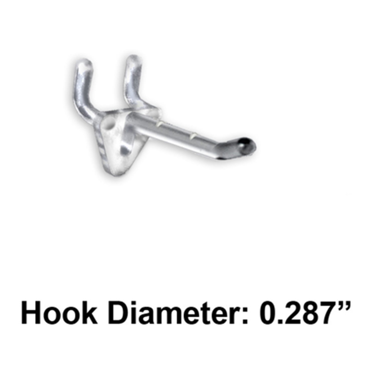 Azar Displays Glass-Filled Nylon Hooks, 2in, Clear, Pack Of 50 Hooks - Image 3
