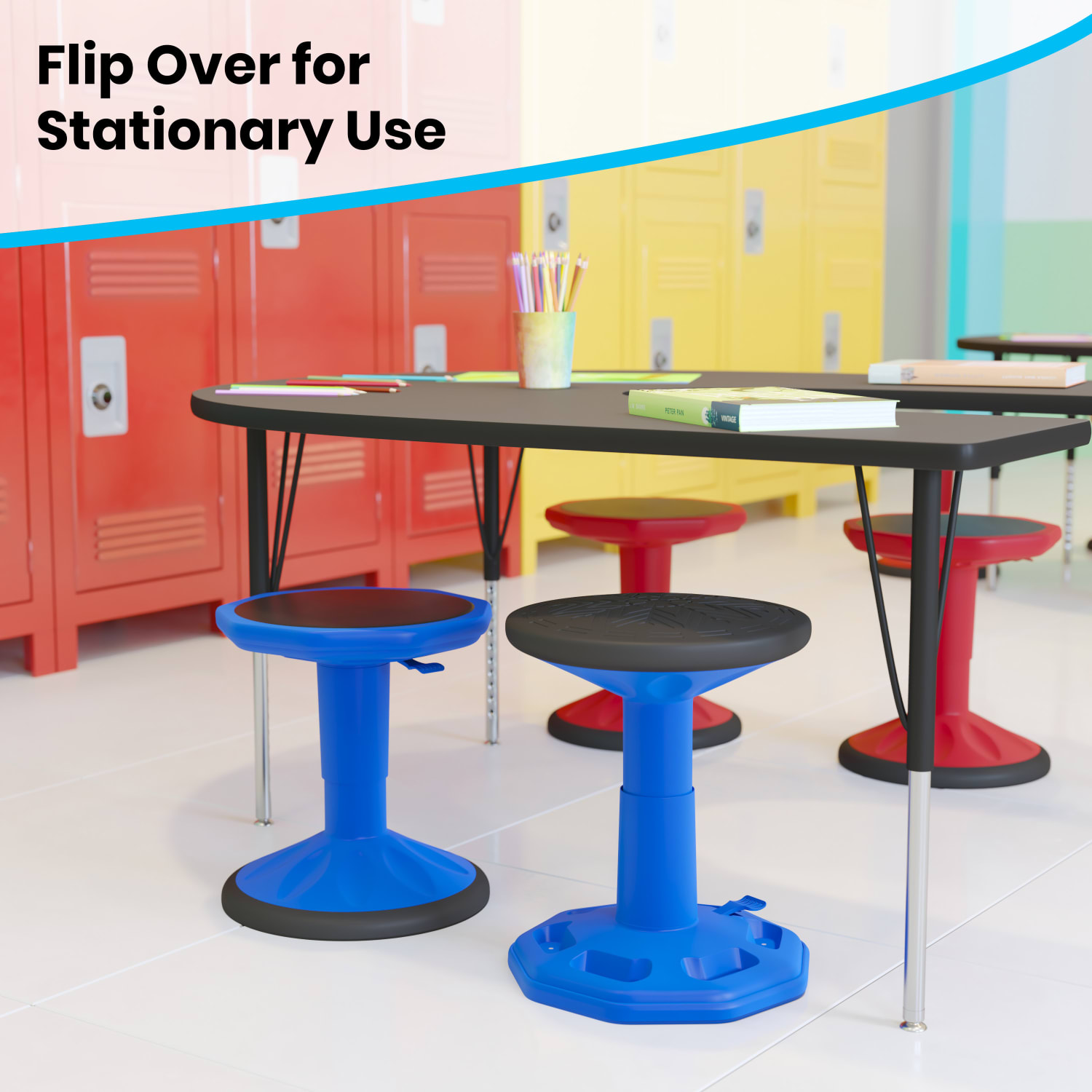 Flash Furniture Carter Adjustable Height Kids Flexible Active Stool Blue PopularChairscom Flash Furniture Carter Adjustable Height Kids Flexible Active Stool Blue PopularChairscom