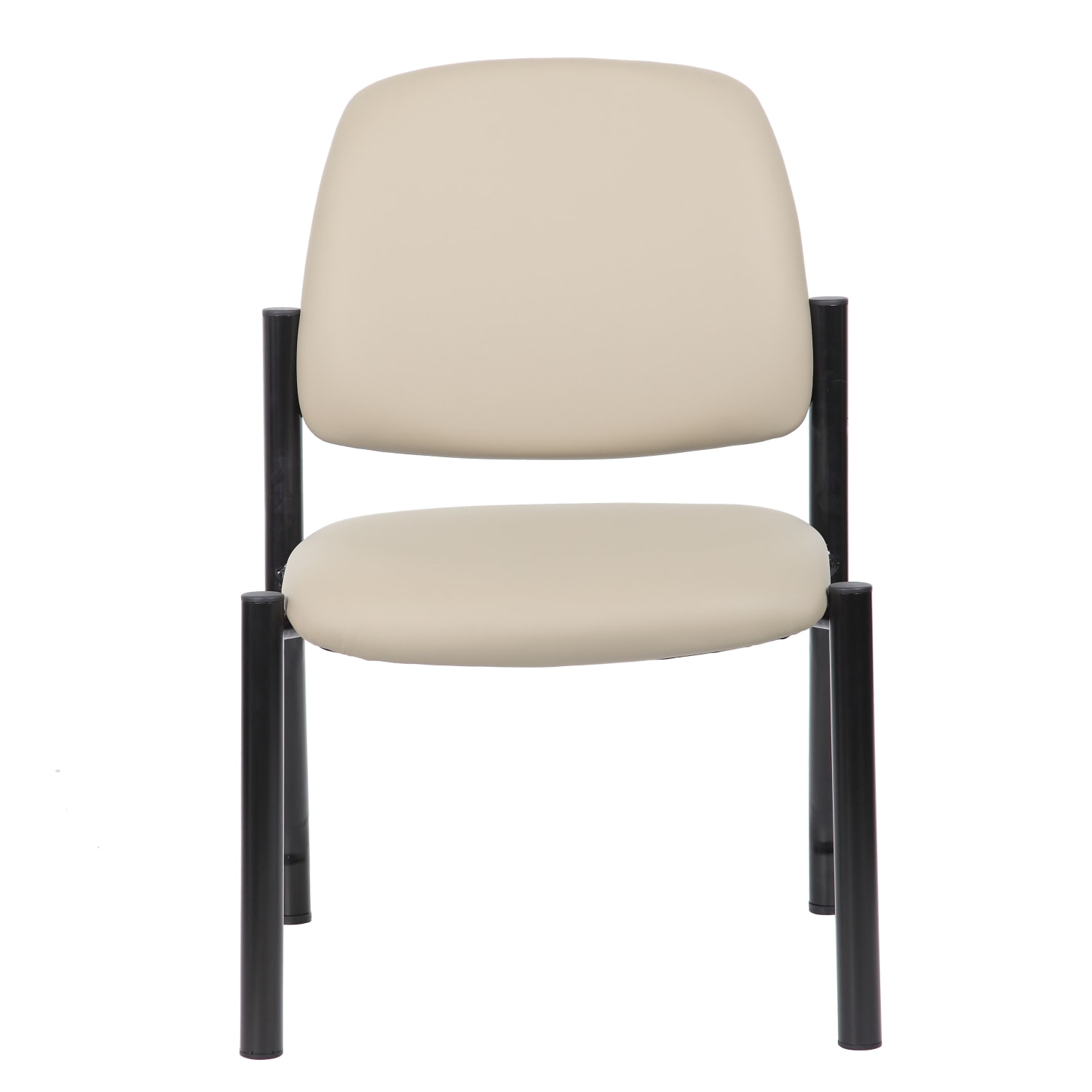 Boss Office Products Mid-Back Armless Guest Chair, Beige - Image 4