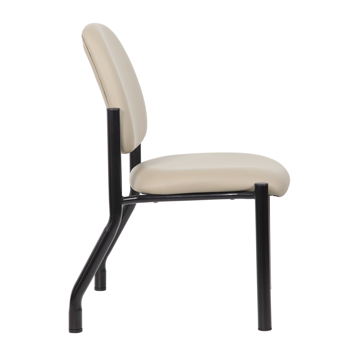 Boss Office Products MidBack Armless Guest Chair Beige PopularChairscom Boss Office Products Mid Back Armless Guest Chair Beige PopularChairscom
