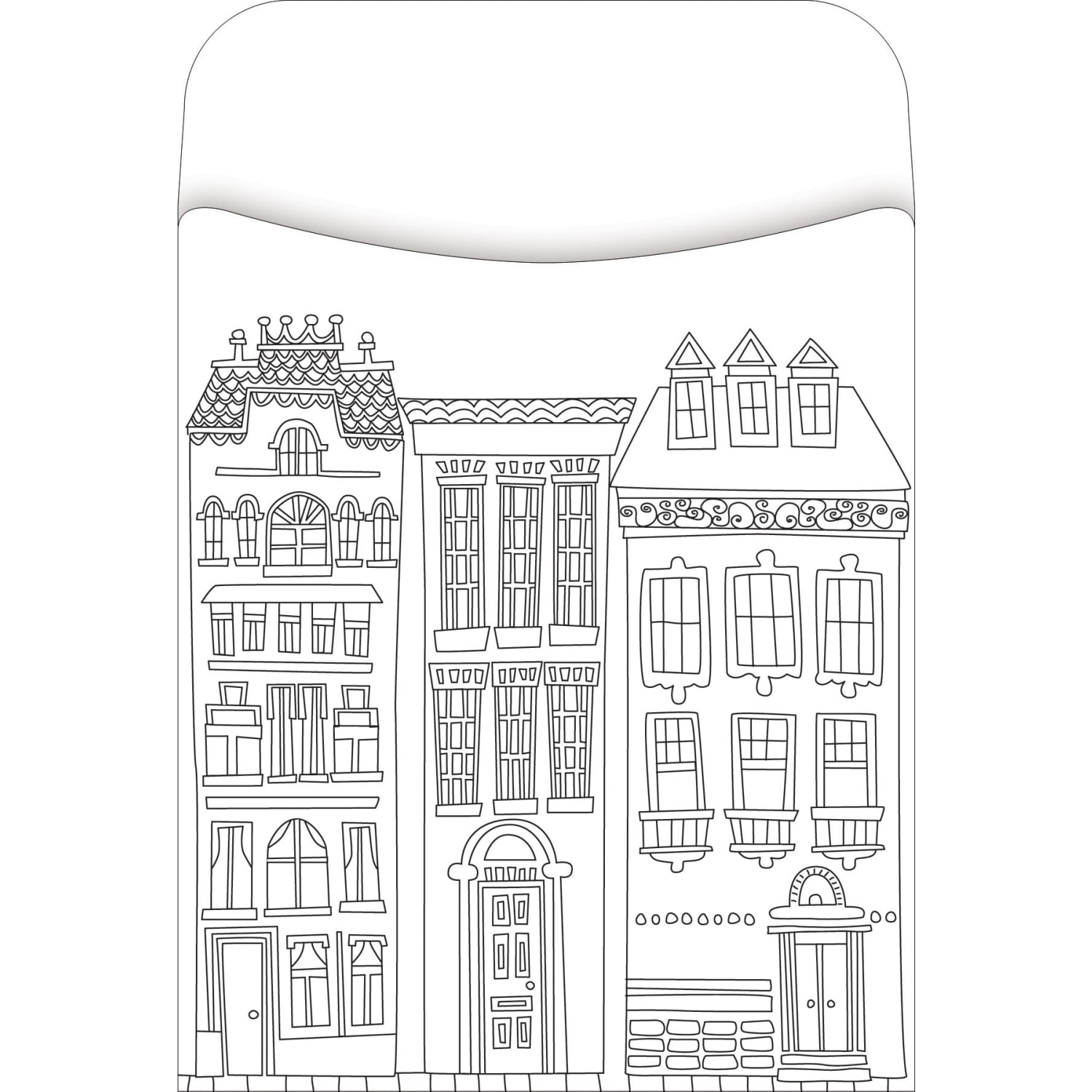 Barker Creek Peel & Stick Library Pockets, 3in x 5in, Color Me Cityscape, Pack Of 60 Pockets - Image 4