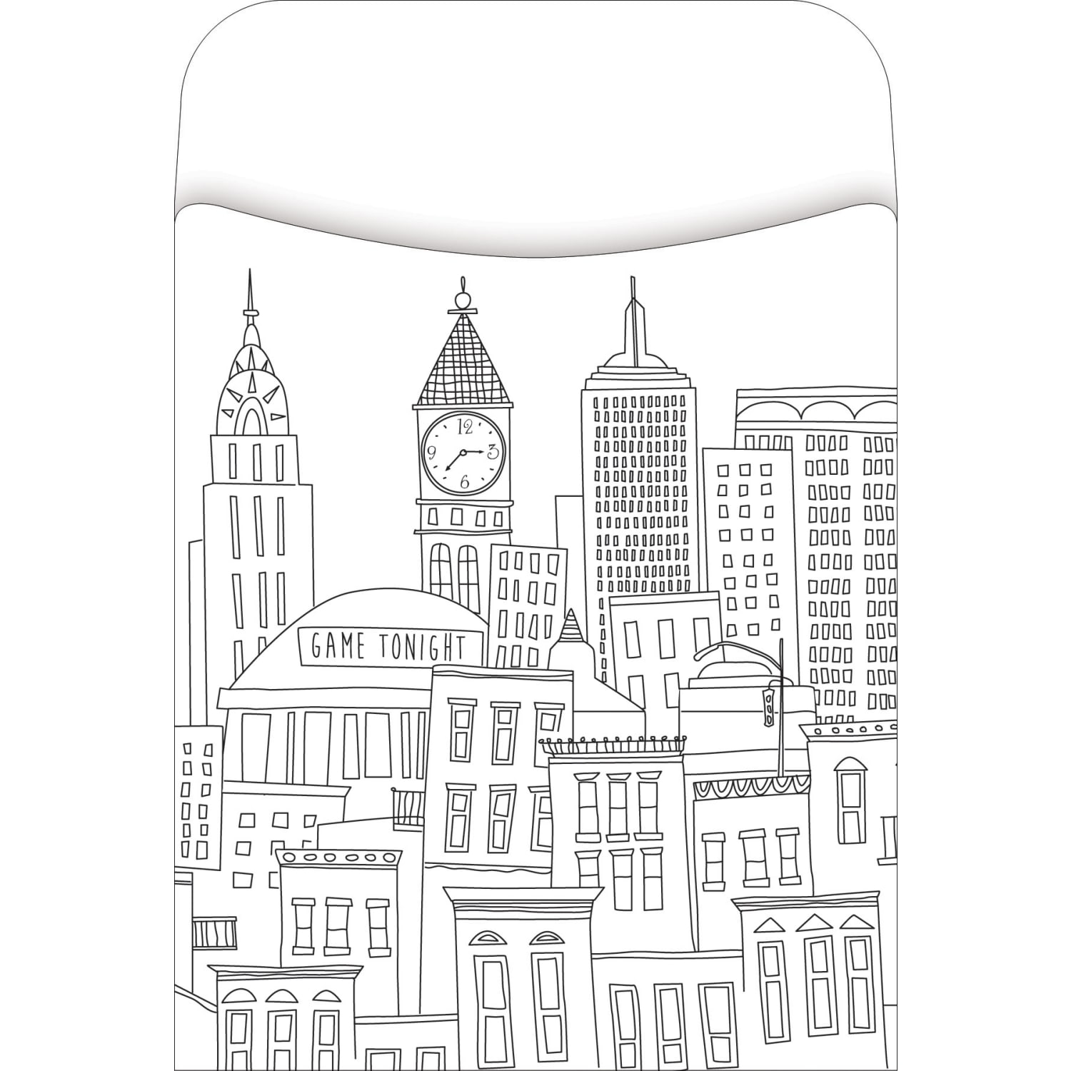 Barker Creek Peel & Stick Library Pockets, 3in x 5in, Color Me Cityscape, Pack Of 60 Pockets - Image 5