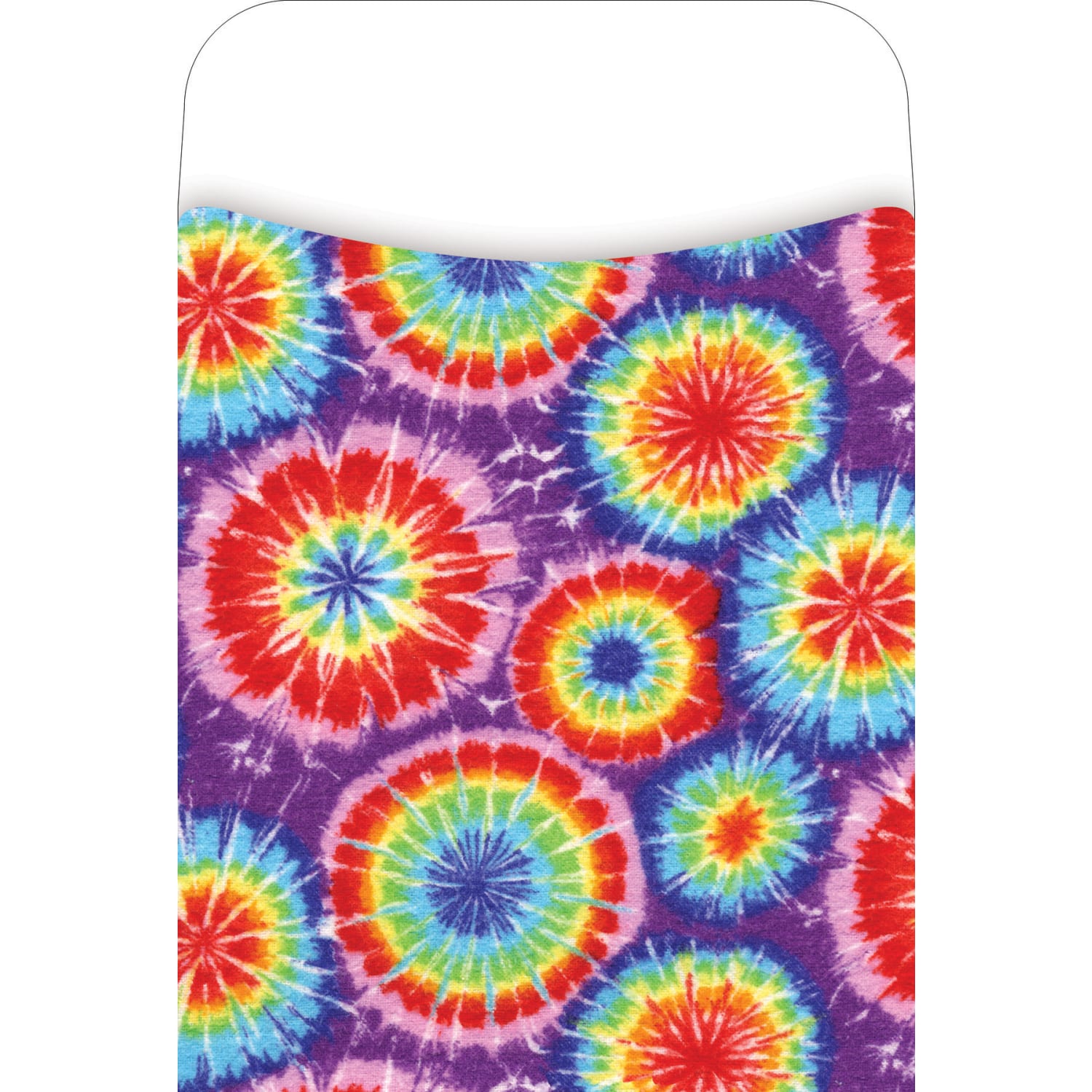 Barker Creek Peel & Stick Library Pockets, 3in x 5in, Tie Dye, Pack Of 60 Pockets - Image 3