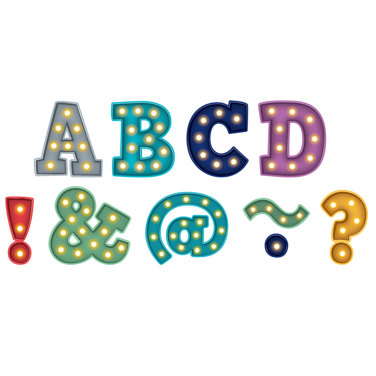 Teacher Created Resources Magnetic Letters, 2in, Marquee Bold Block, 70 Pieces Per Pack, Set Of 3 Packs - Image 3