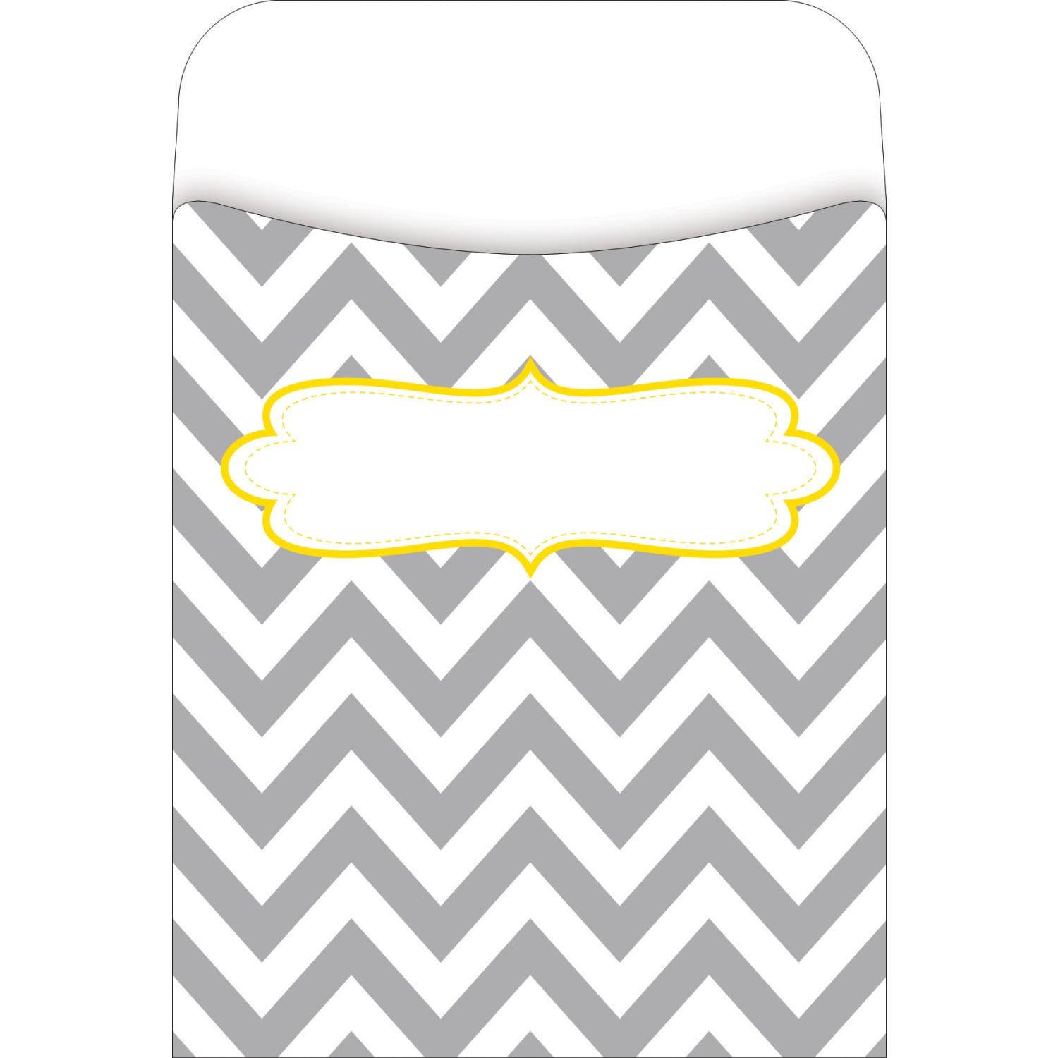 Barker Creek Peel & Stick Library Pockets, 3in x 5in, Beautiful Chevron, Pack Of 60 Pockets - Image 3